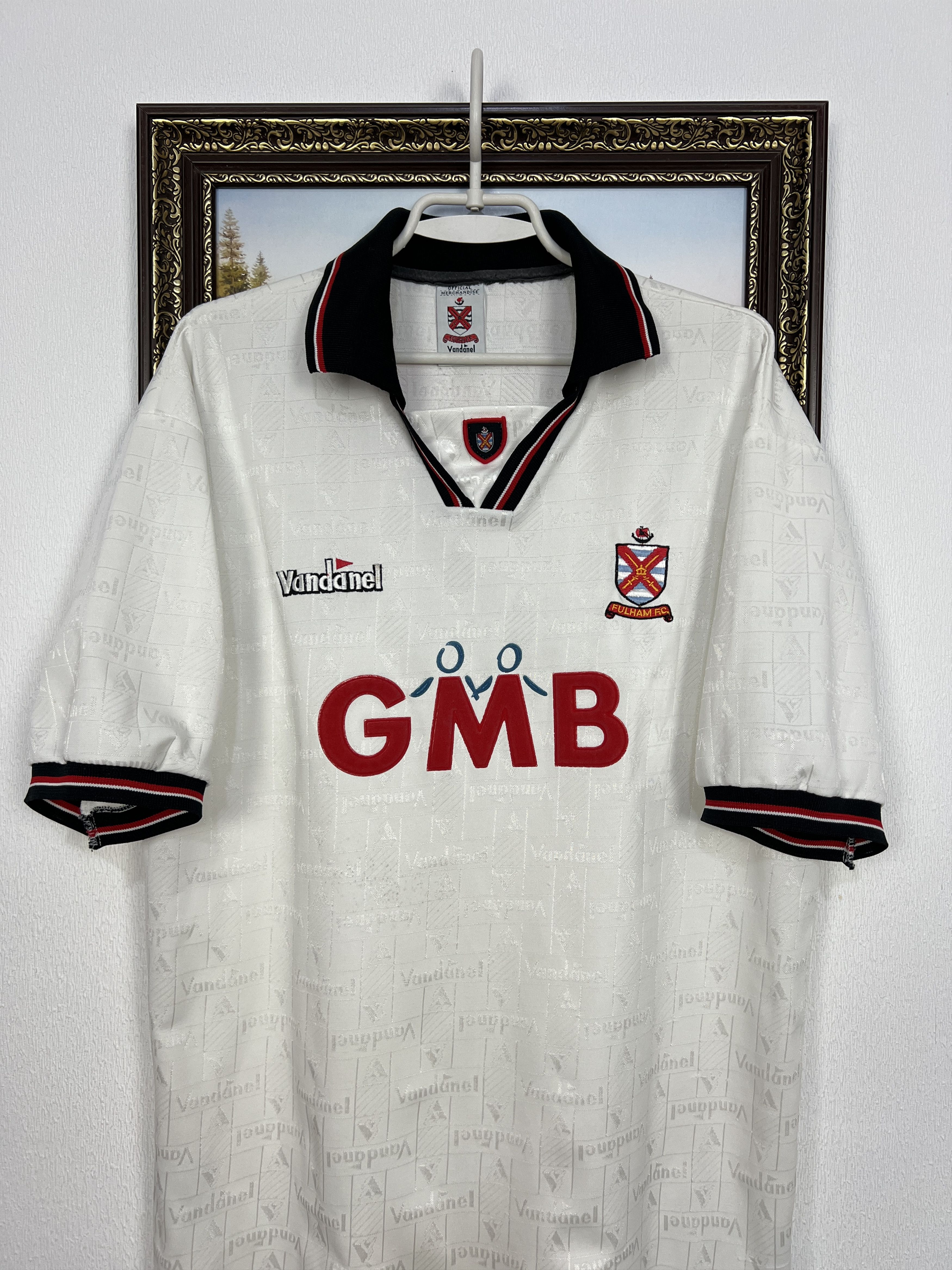 Vintage Fulham Home football shirt 1994 Soccer Jersey Mens White Size US XL / EU 56 / 4 - 2 Thumbnail