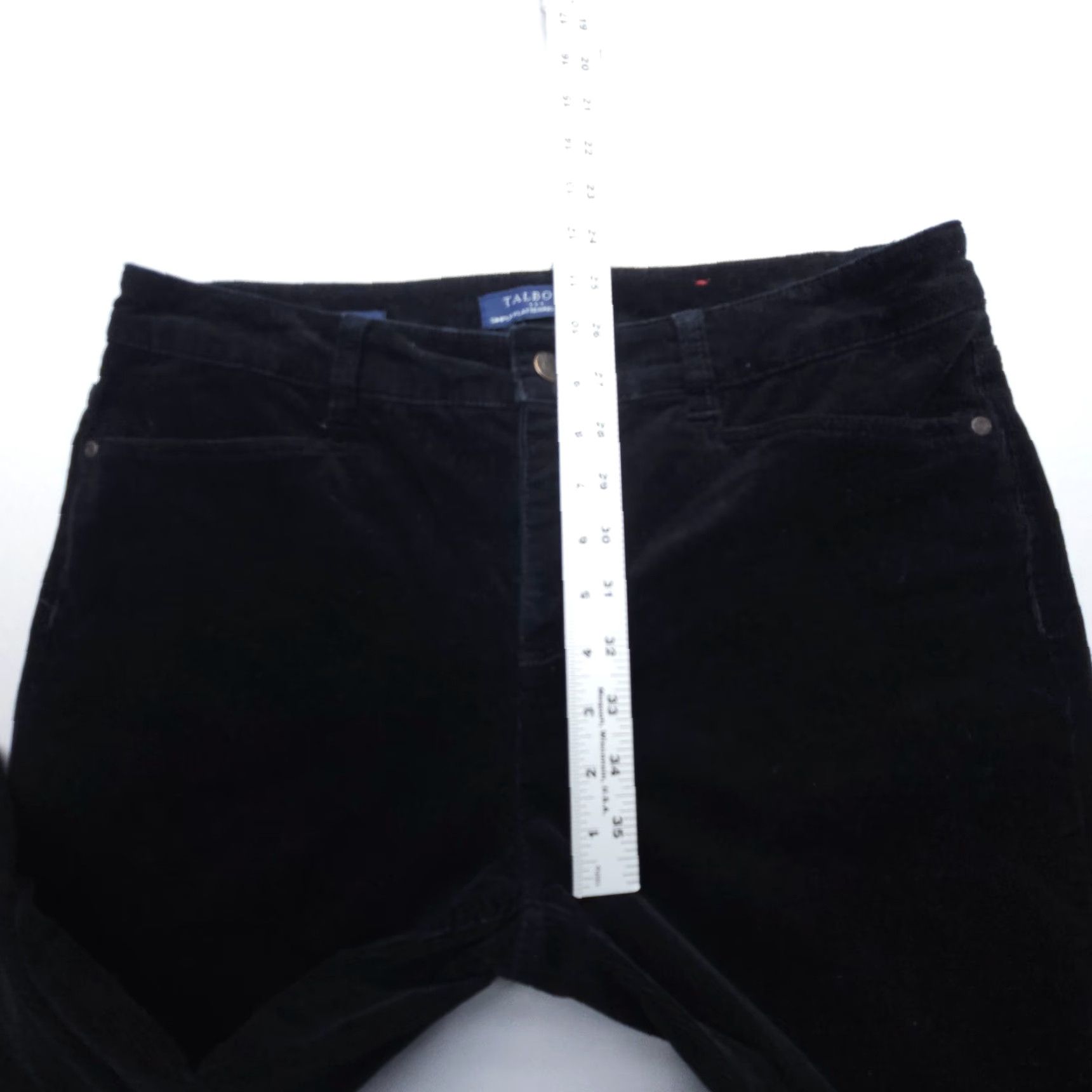 Talbots VINTAGE Talbots Simply Flattering 5 Pocket Straight Corduroy Pants Womens 10 Black Size 32" / US 10 / IT 46 - 6 Thumbnail