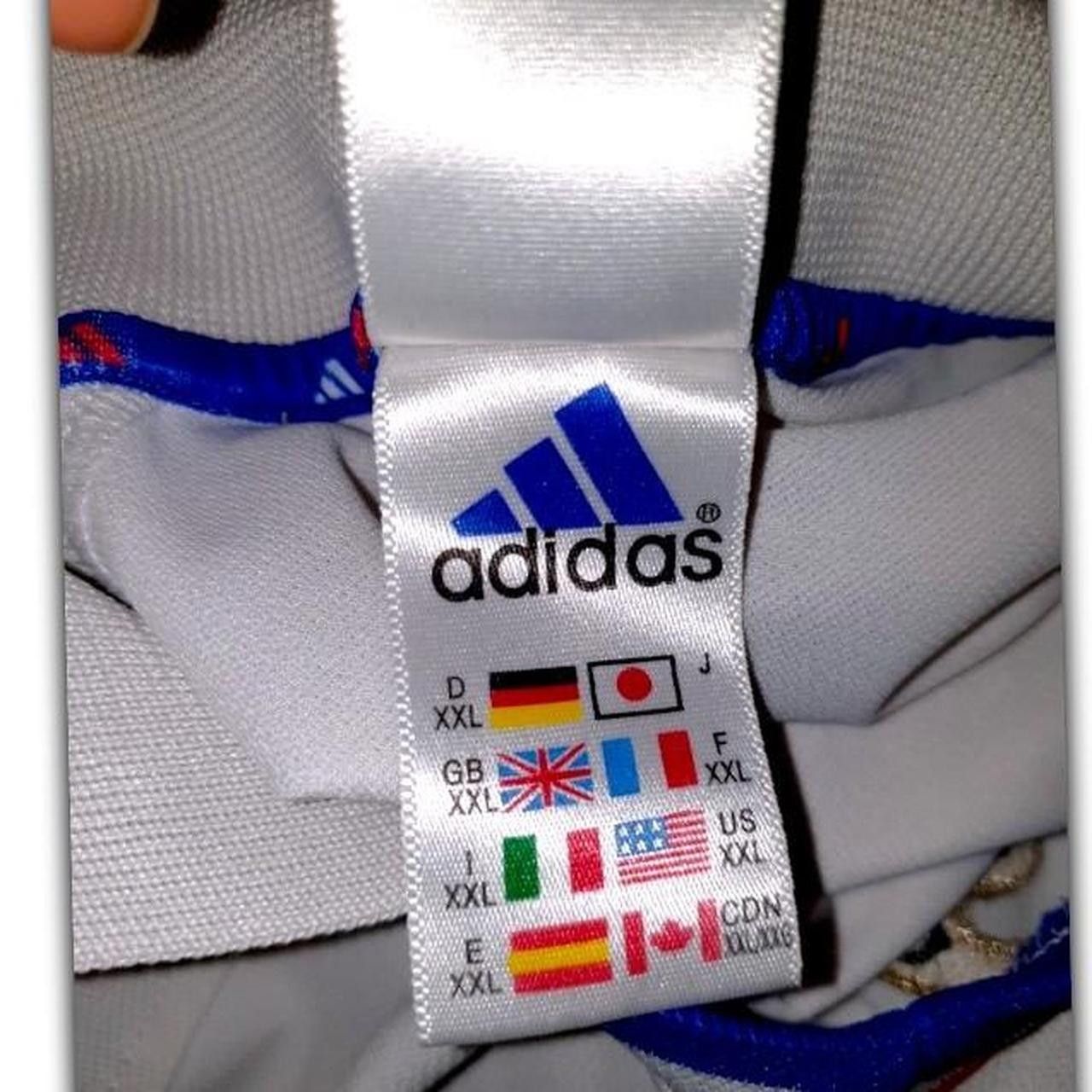 Adidas France 2000 2001 Away Shirt Jersey maillot Size US XXL / EU 58 / 5 - 4 Thumbnail