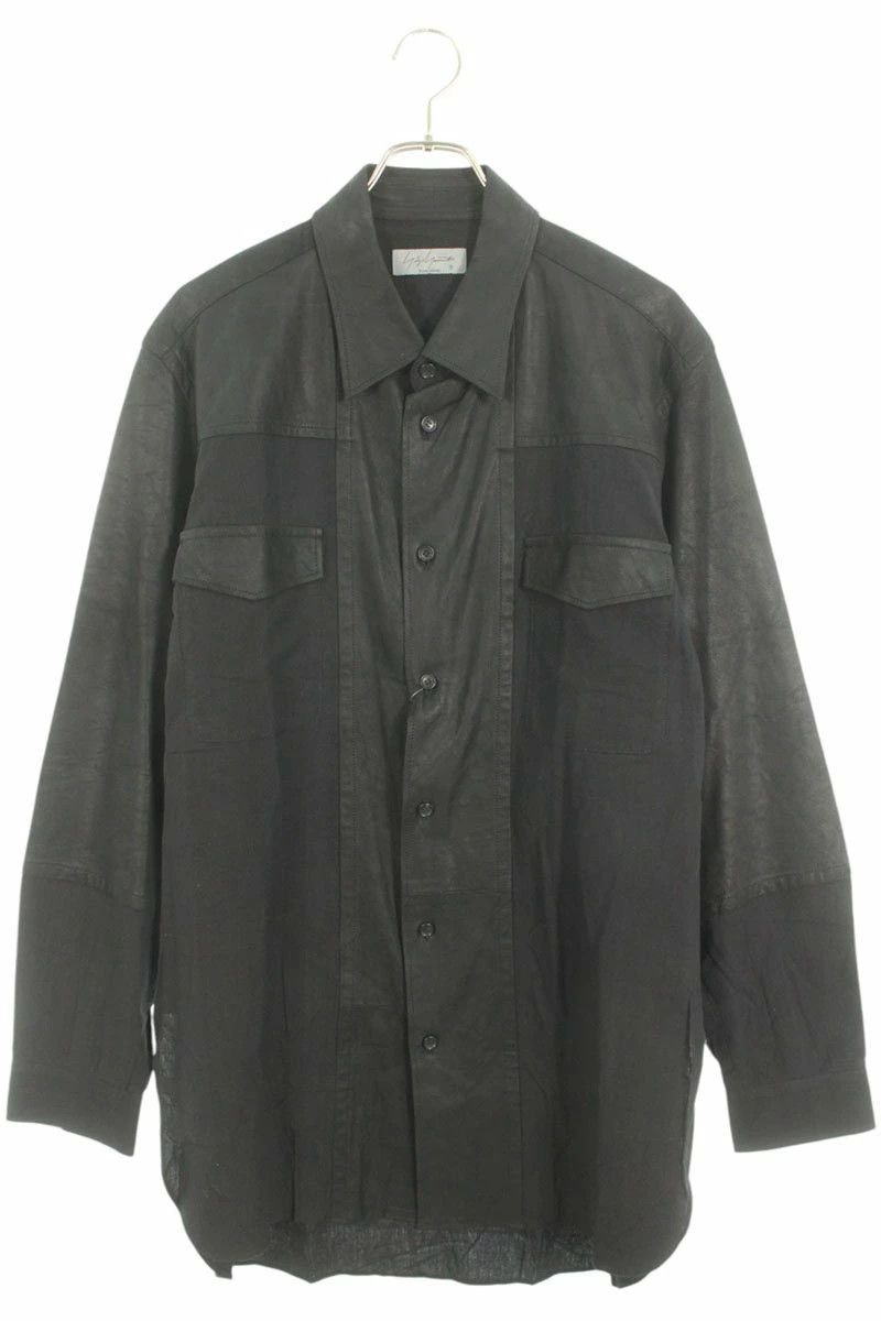 Yohji Yamamoto Yohji Yamamoto POUR HOMME Lamb Leather Switch Shirt Size US L / EU 52-54 / 3 - 1 Thumbnail