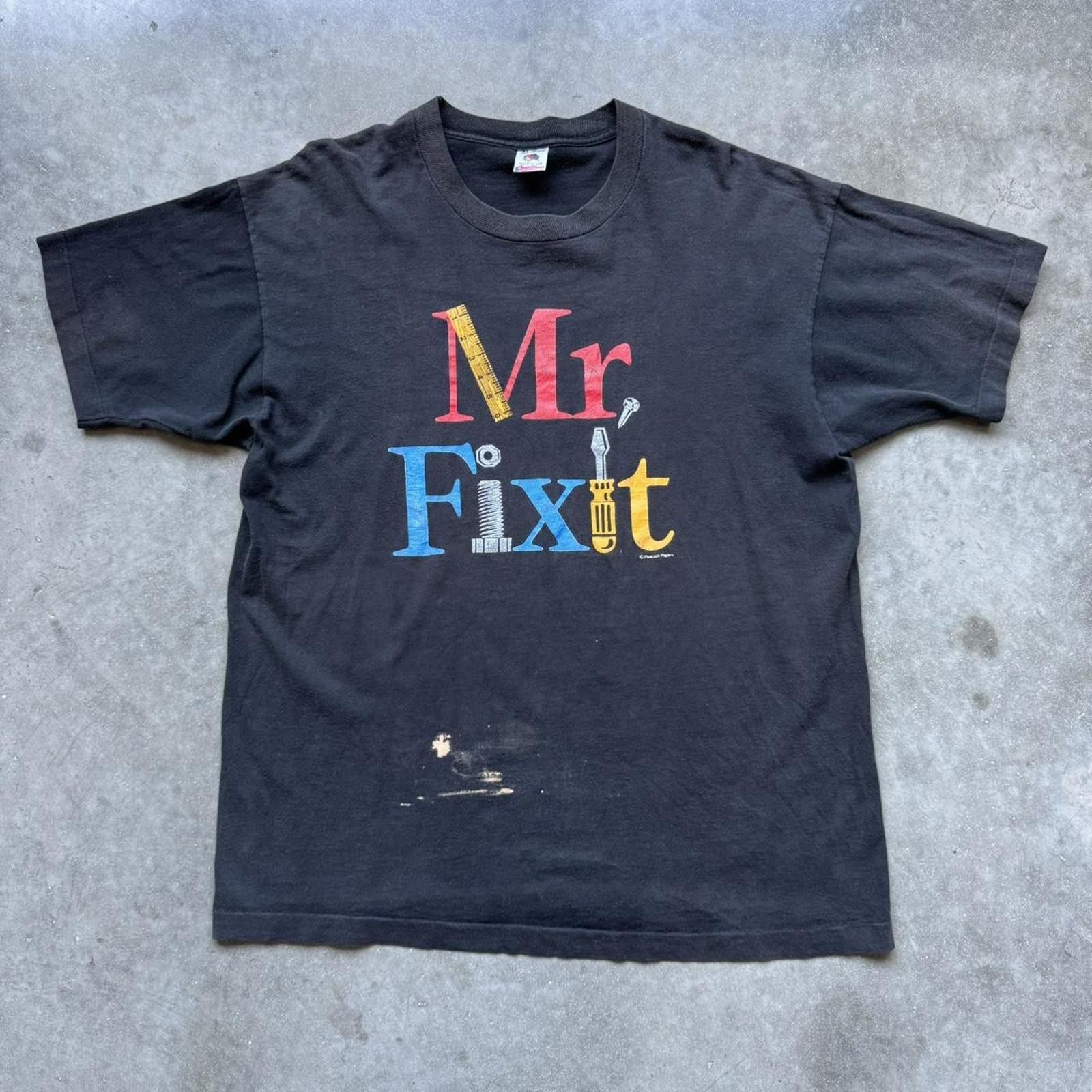 Other Peacock Papers “Mr.Fixit” Vintage Graphic T-Shirt Size US XL / EU 56 / 4 - 1 Thumbnail