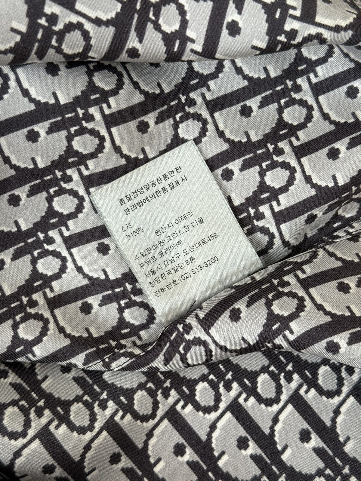 Dior Dior Oblique Pattern Silk Short Sleeve Button Up Shirt 40 Size US M / EU 48-50 / 2 - 7 Thumbnail