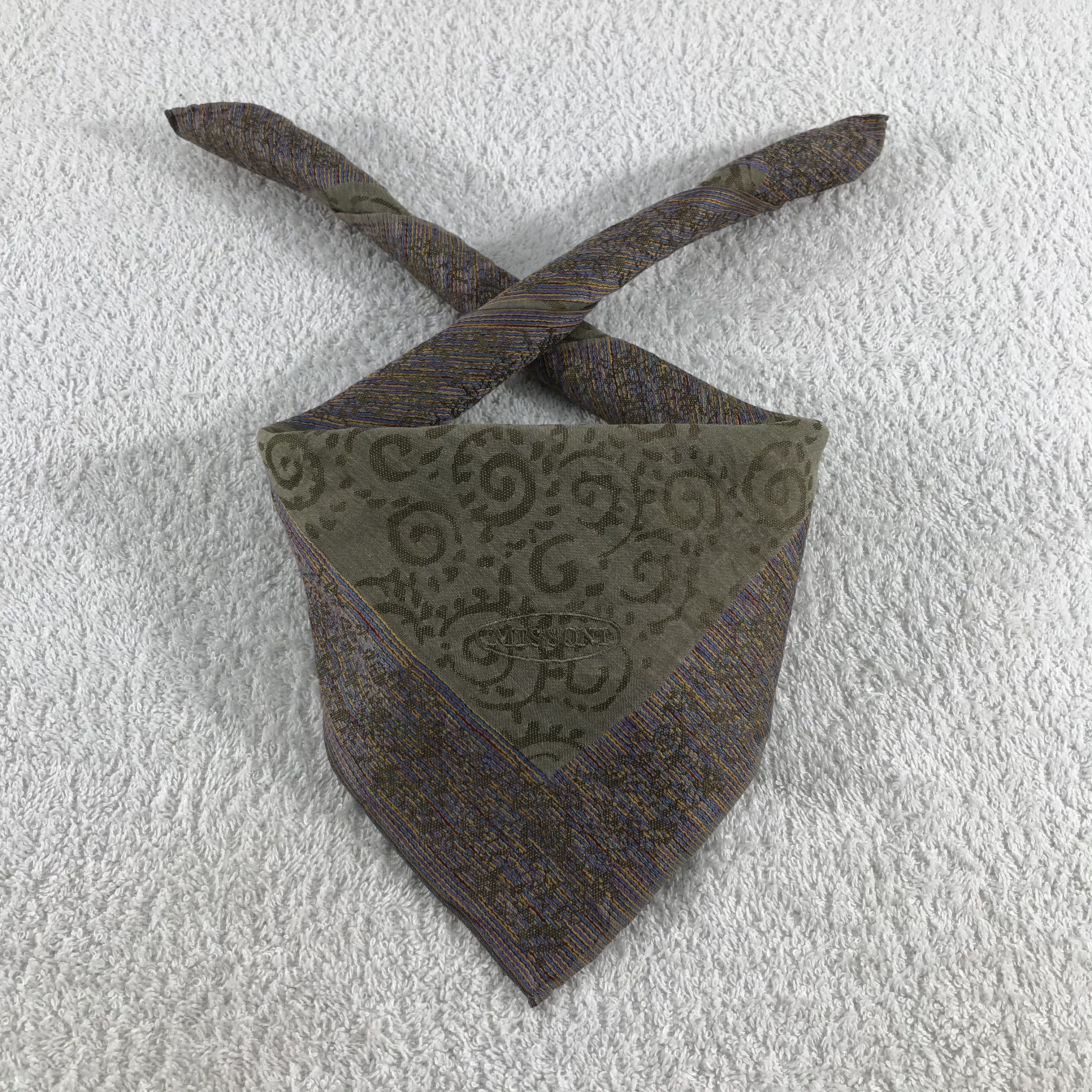 Missoni × Vintage Missoni Bandana / Handkerchief / Neckerchief - S111 Size ONE SIZE - 3 Thumbnail
