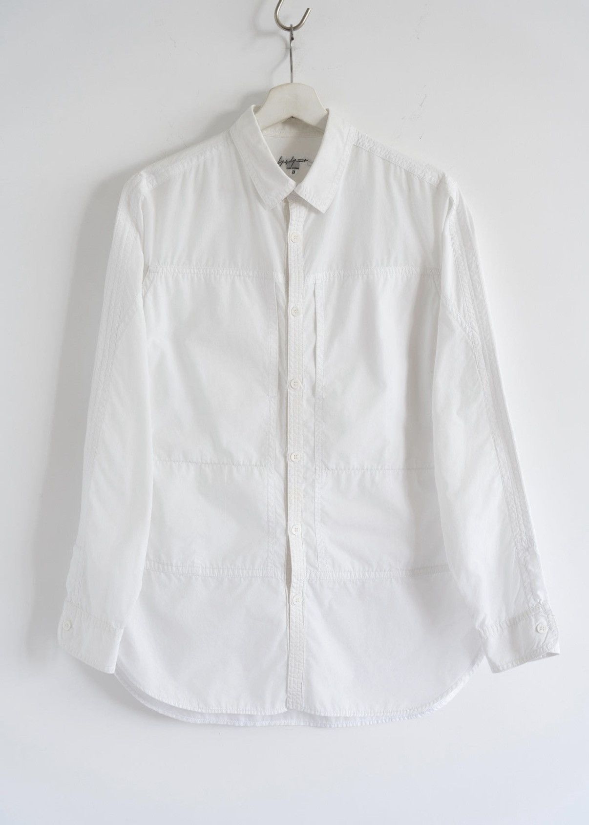 Yohji Yamamoto Yohji Yamamoto 15ss Multi-Panel Patchwork White Shirt K4 Size US L / EU 52-54 / 3 - 1 Thumbnail