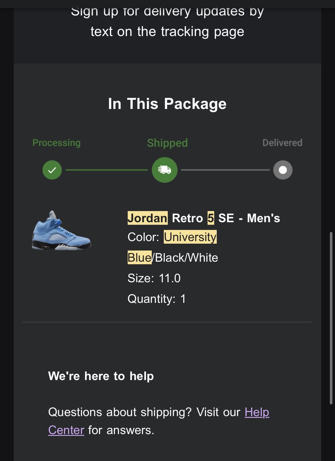 Jordan Brand Jordan 5 University Blue Size US 11 / EU 44 - 6 Thumbnail