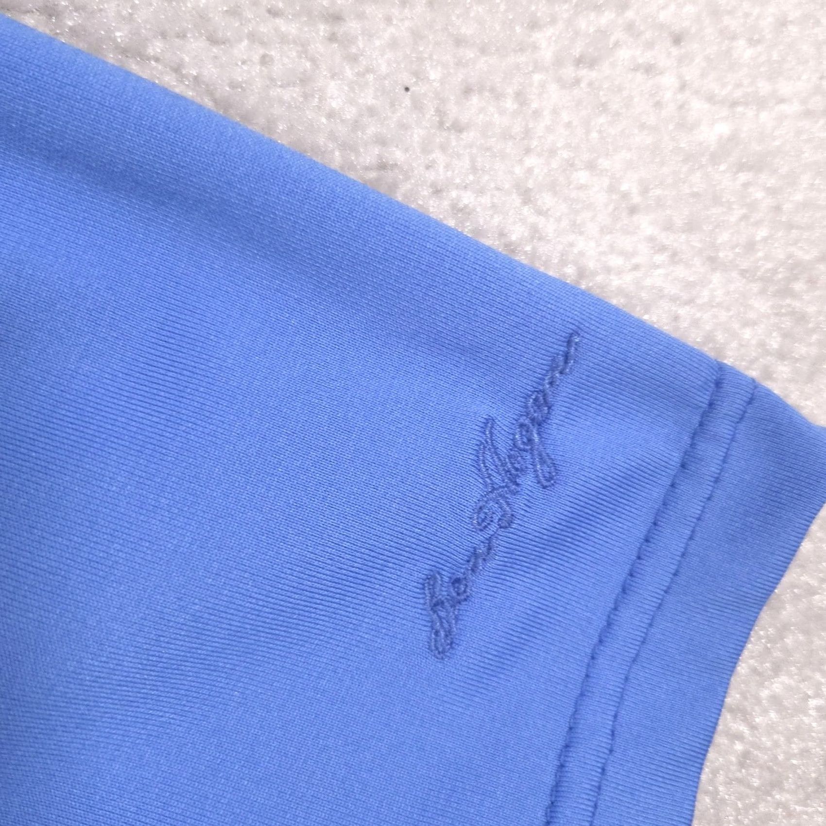Hogan Ben Hogan Polo Shirt Mens L Blue Striped Performance Golf Recycled Polyester Size US L / EU 52-54 / 3 - 5 Thumbnail