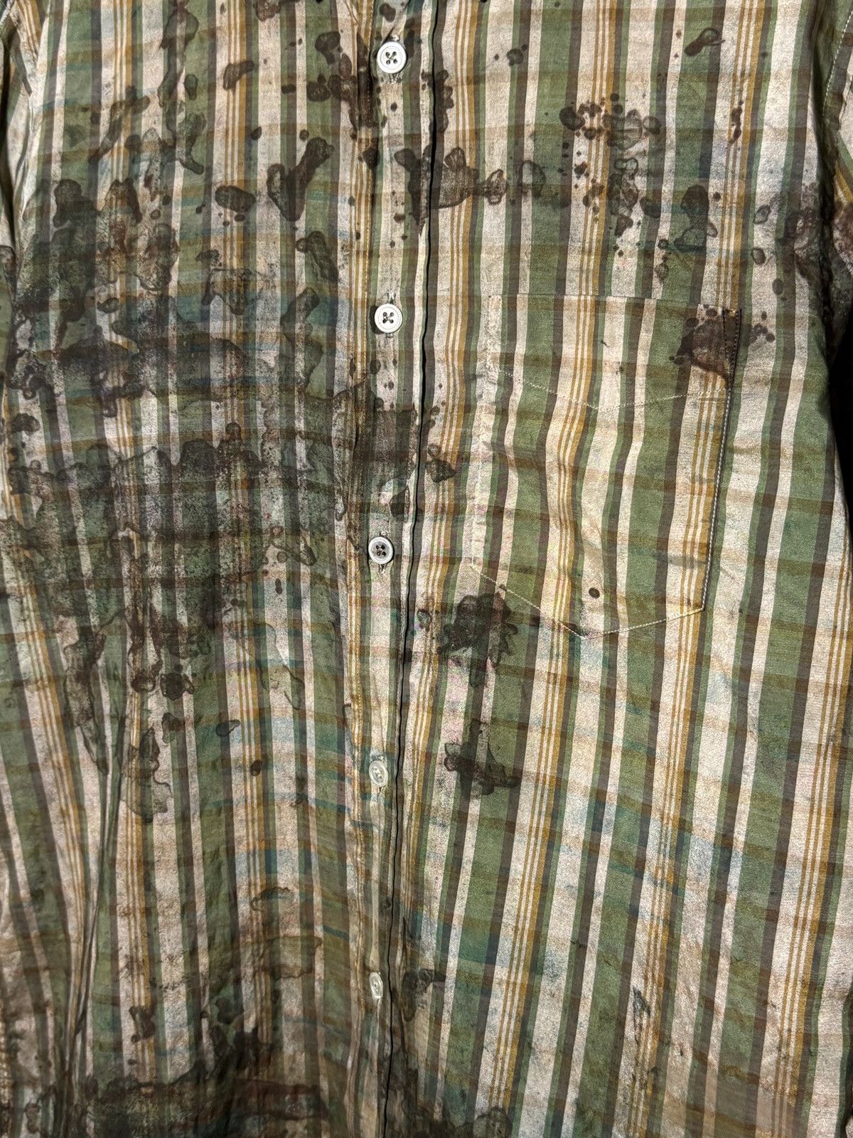 Acne Studios acne 1of1 dyed painters shimmer shirt Size US S / EU 44-46 / 1 - 4 Thumbnail