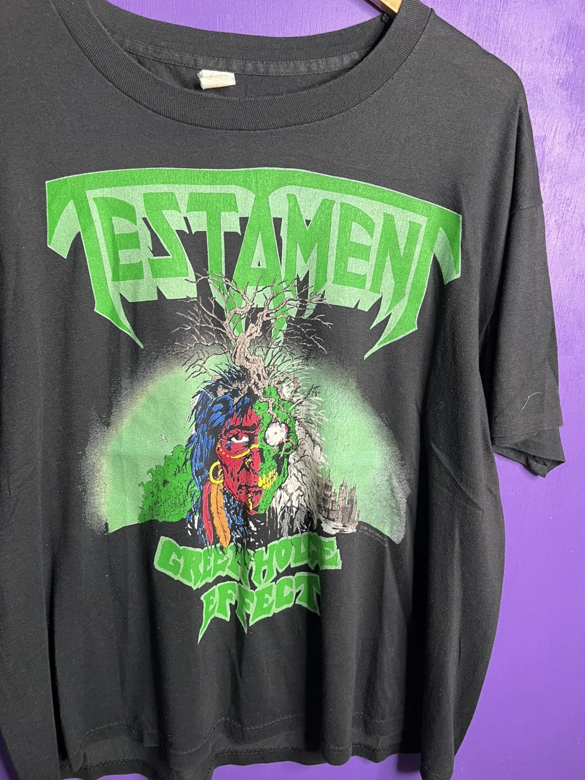 Band Tees Vintage 1989 Testament environmental holocaust tour tee Size US XL / EU 56 / 4 - 3 Thumbnail
