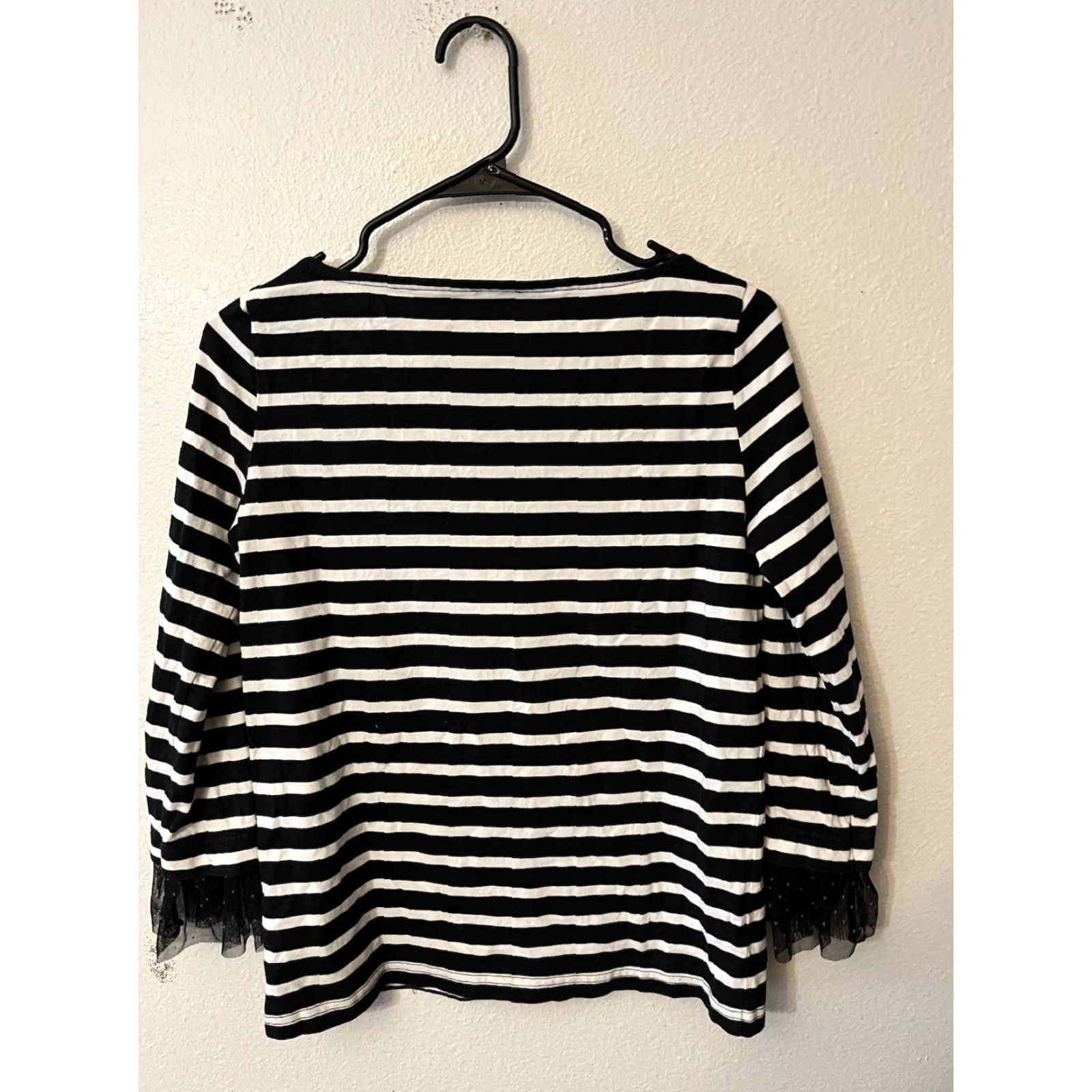 J.Crew J.CREW Nautical Striped Shirt Women's XS Long Sleeve Boat Neck Cotton White Size XS / US 0-2 / IT 36-38 - 2 Thumbnail