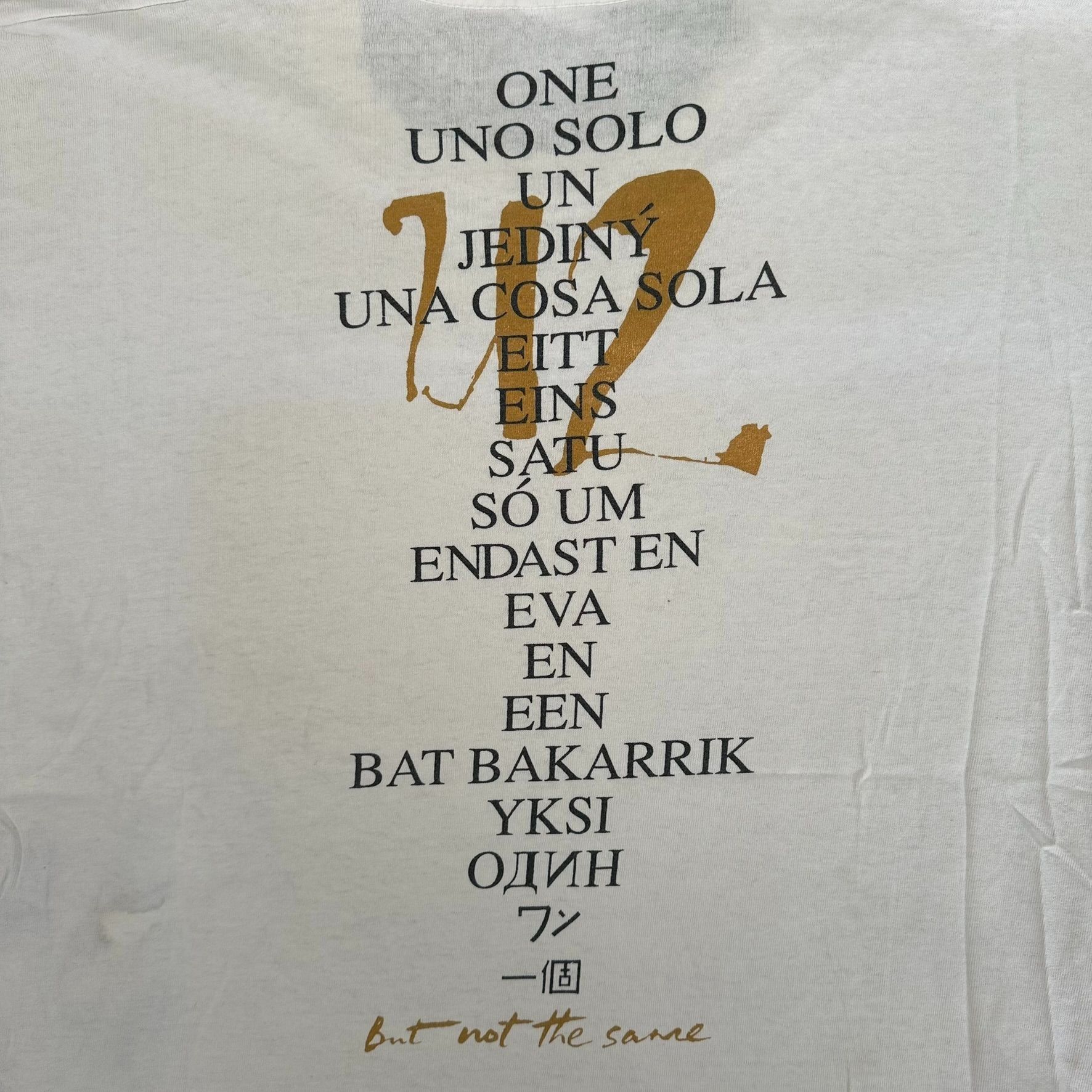 Fruit Of The Loom Vintage 1992 U2 Smell The Flowers T-Shirt 90s Rock Band Tee Size US L / EU 52-54 / 3 - 8 Thumbnail