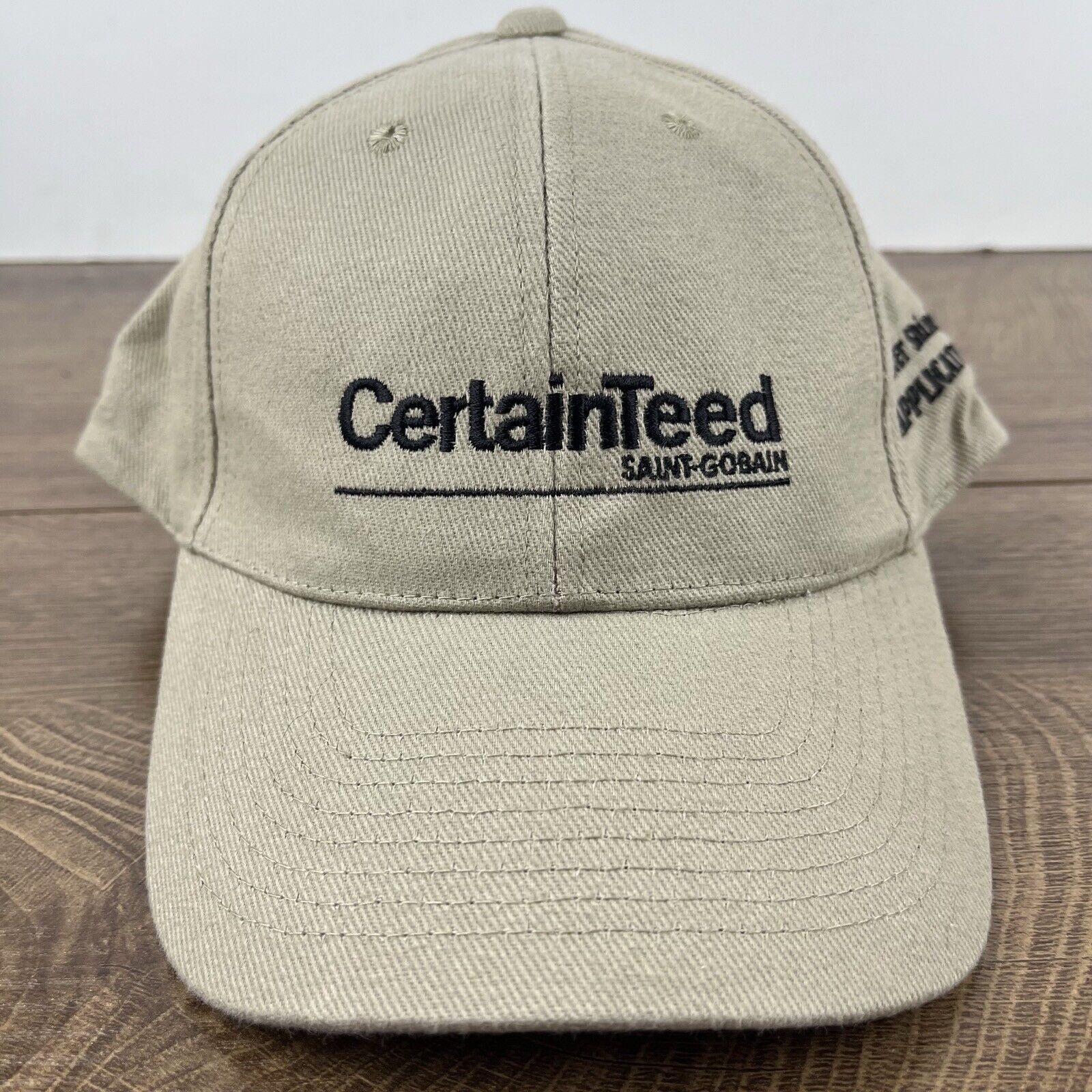 Other Certain Teed Hat Saint Gobain Hat Tan Brown Hat Adjustable H Size ONE SIZE - 5 Thumbnail