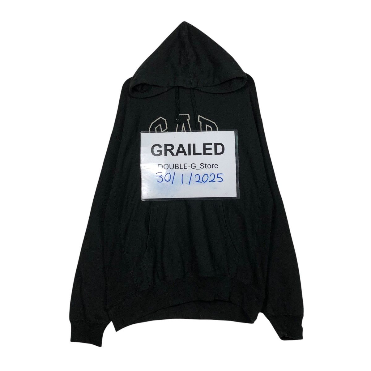 📌Vintage Hoodie Pull Over Gap Big Logo Spell Out