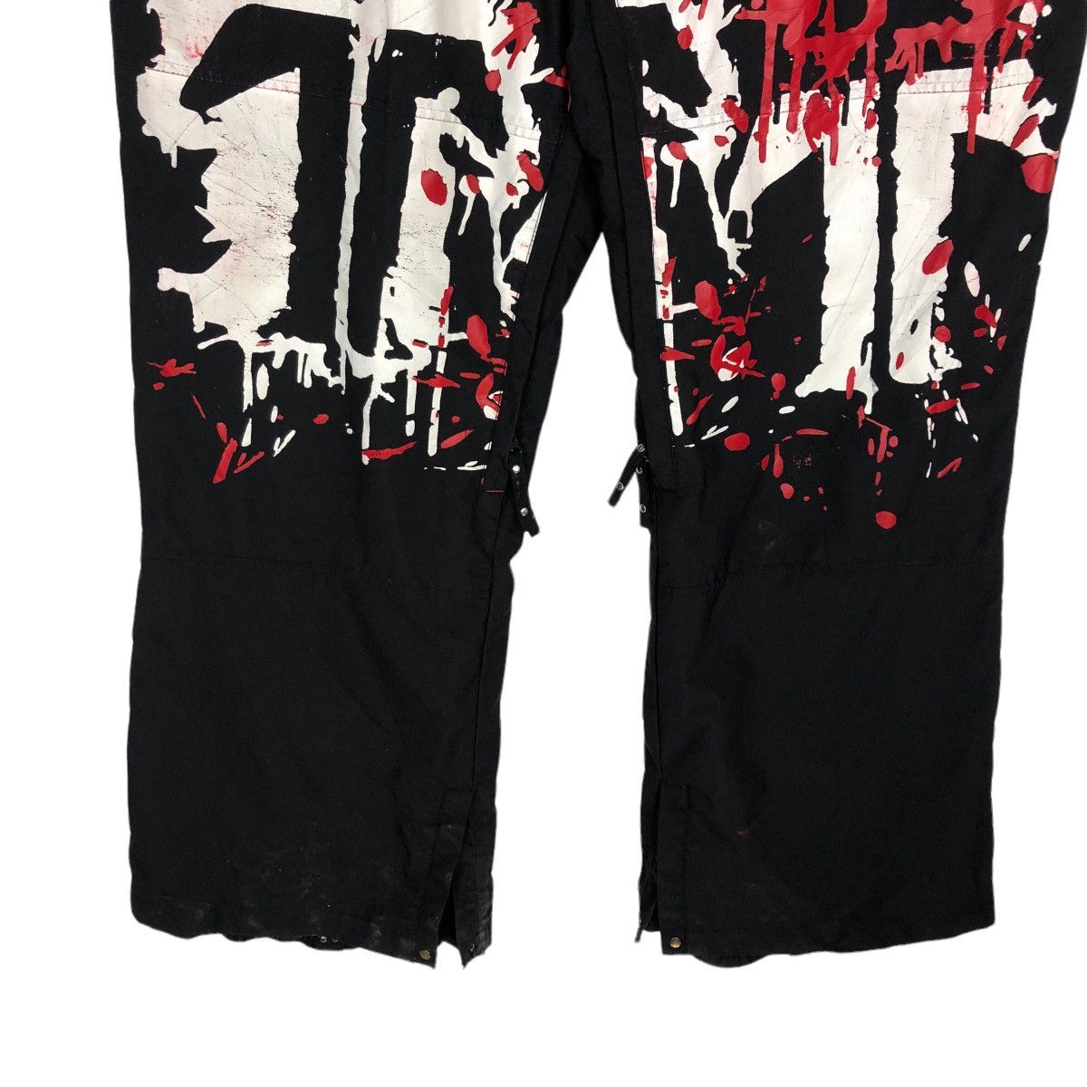 Japanese Brand 🔥OVERSIZED SKI PANTS PUNK DESIGN OVER PRINT Size US 31 - 3 Thumbnail