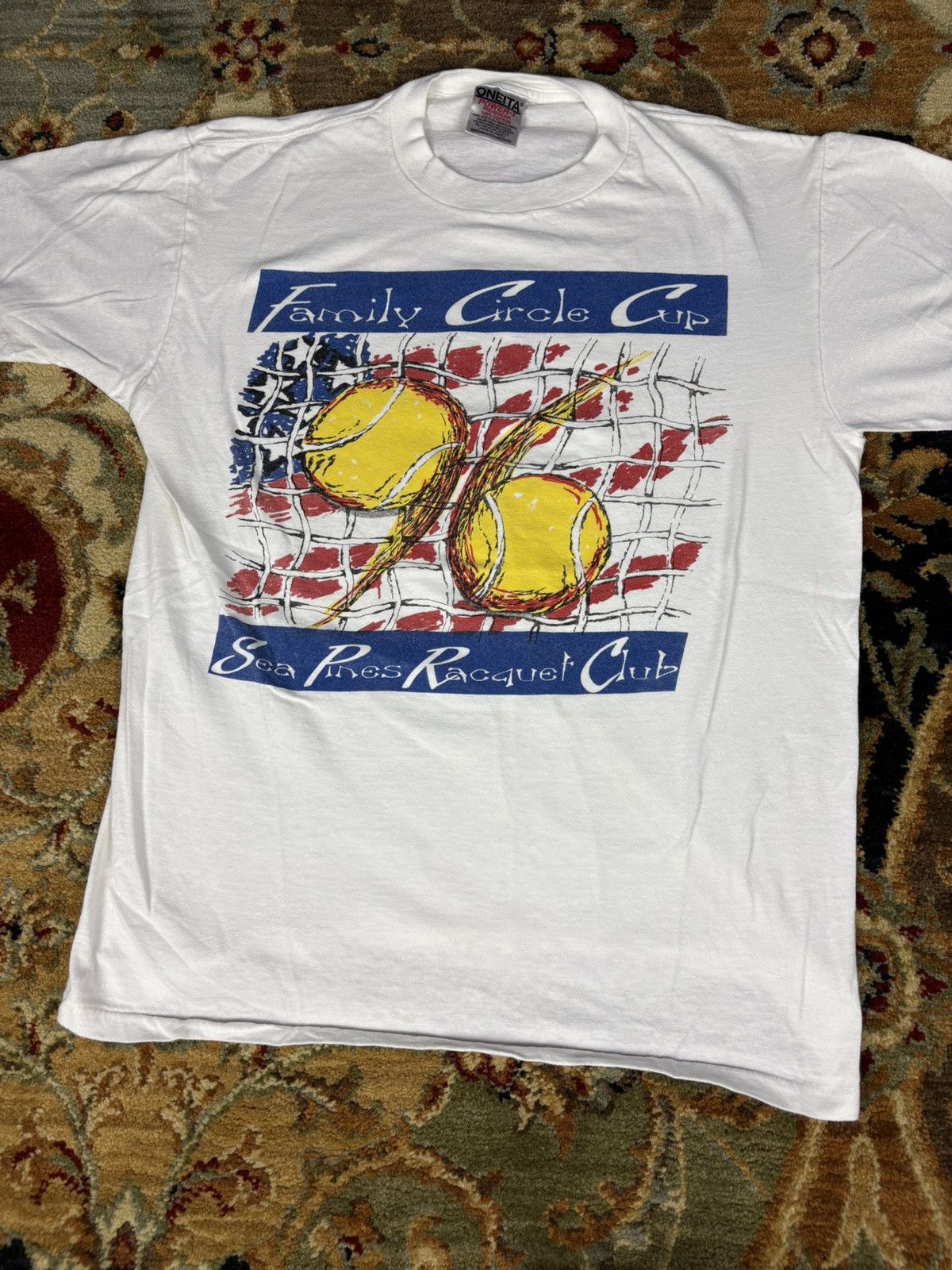 Vintage Vintage 1996 Racquet Club Tshirt Size US M / EU 48-50 / 2 - 2 Thumbnail