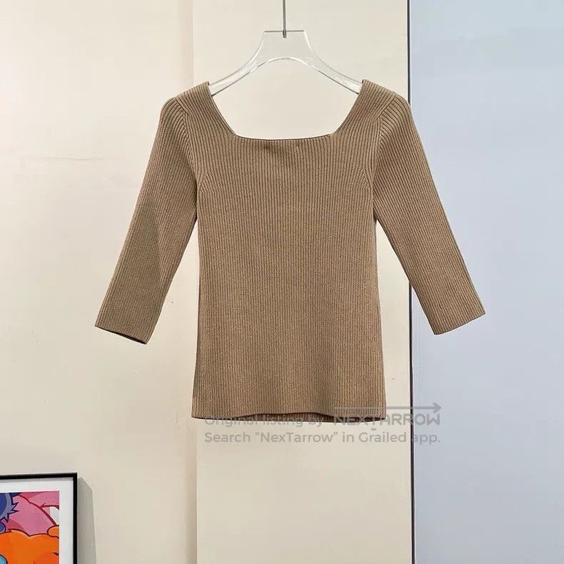 Fendi Fendi Khaki Knitted Top Size XXS / US 00 / IT 34 - 2 Thumbnail