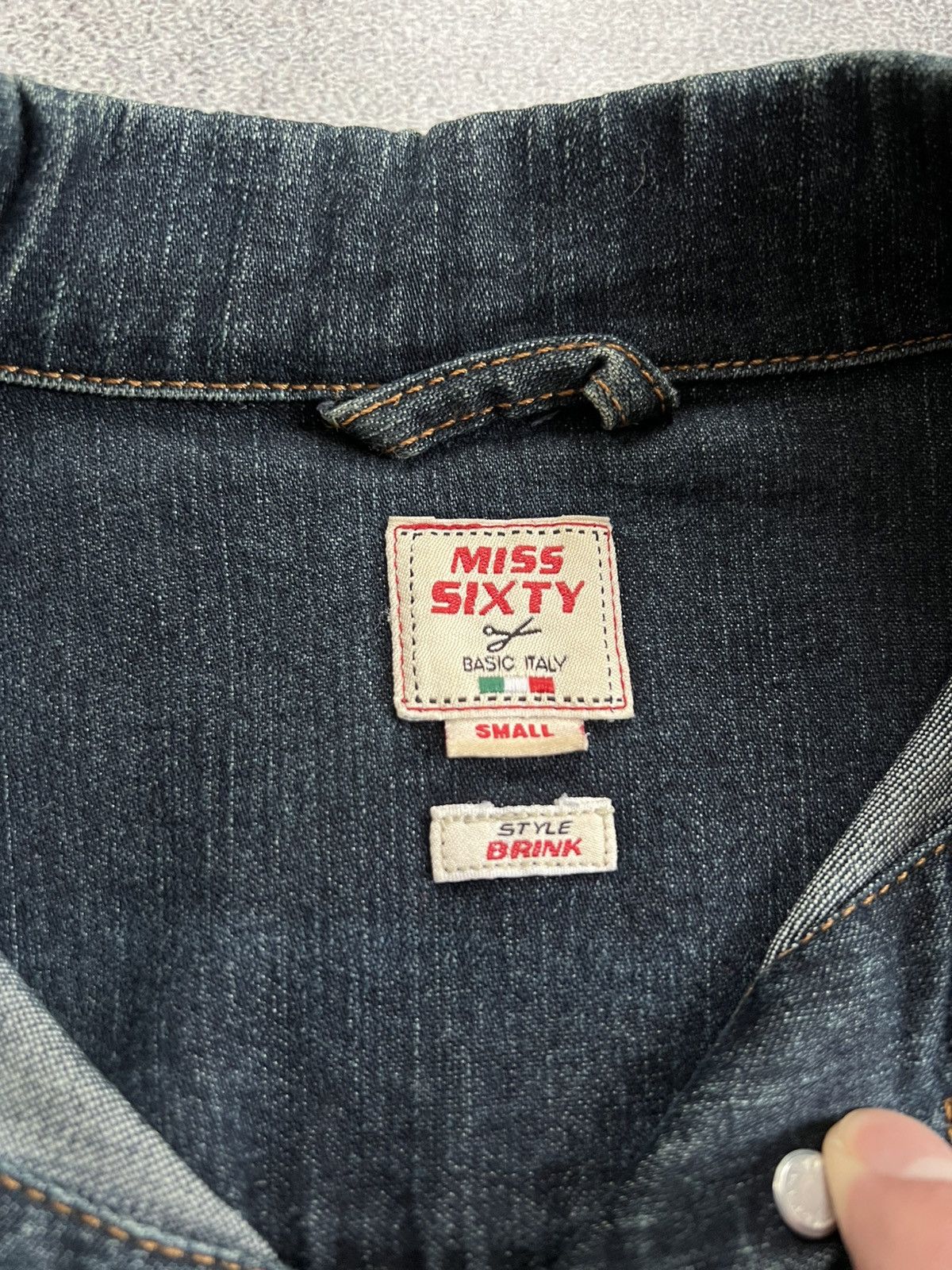 Miss Sixty Miss Sixty 60 Denim Fitted Trucker Jacket Flap Pocket Size S Size S / US 4 / IT 40 - 8 Thumbnail