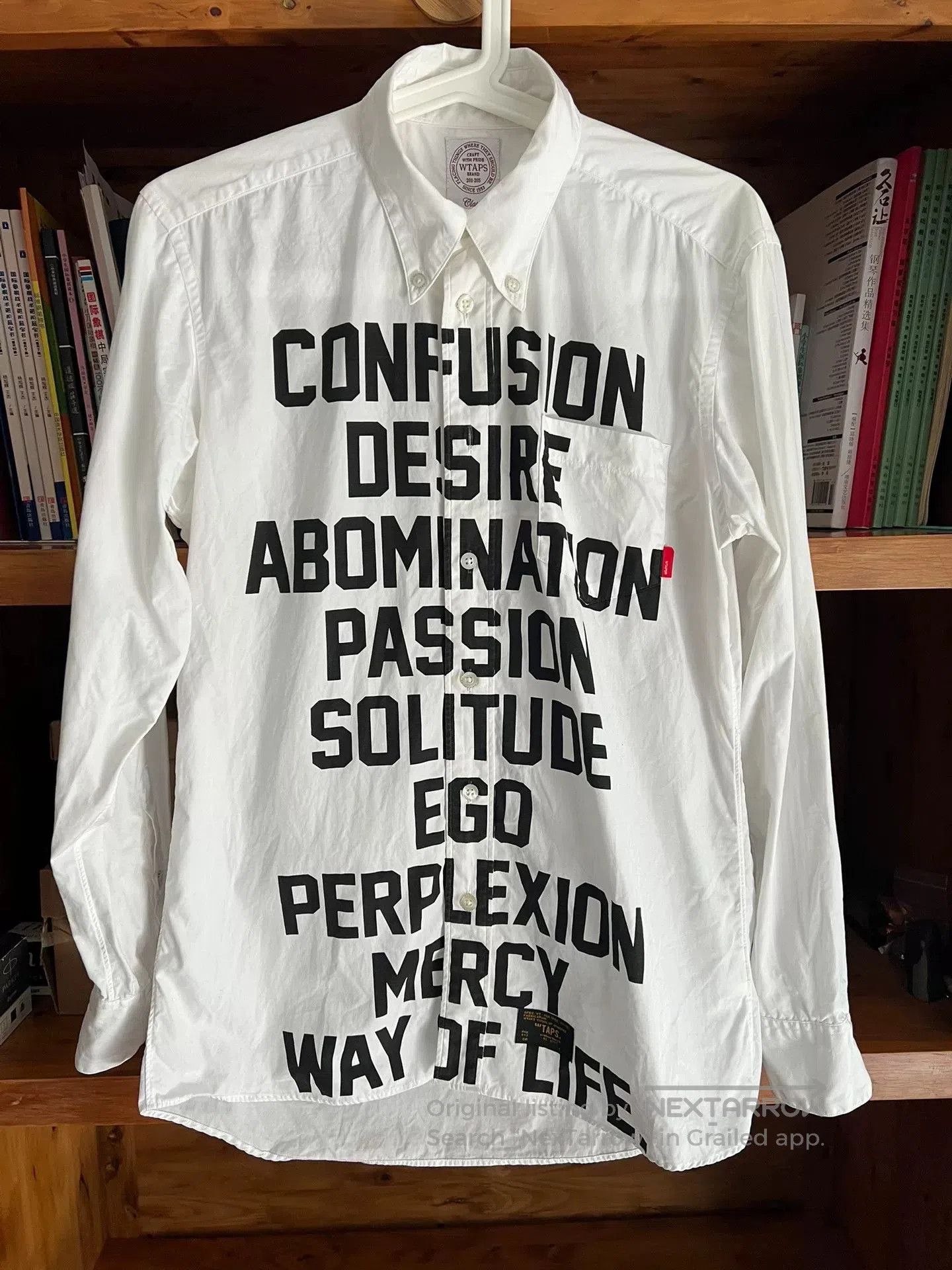 Wtaps WTAPS 15AW White Letter Shirt. Size US S / EU 44-46 / 1 - 1 Thumbnail