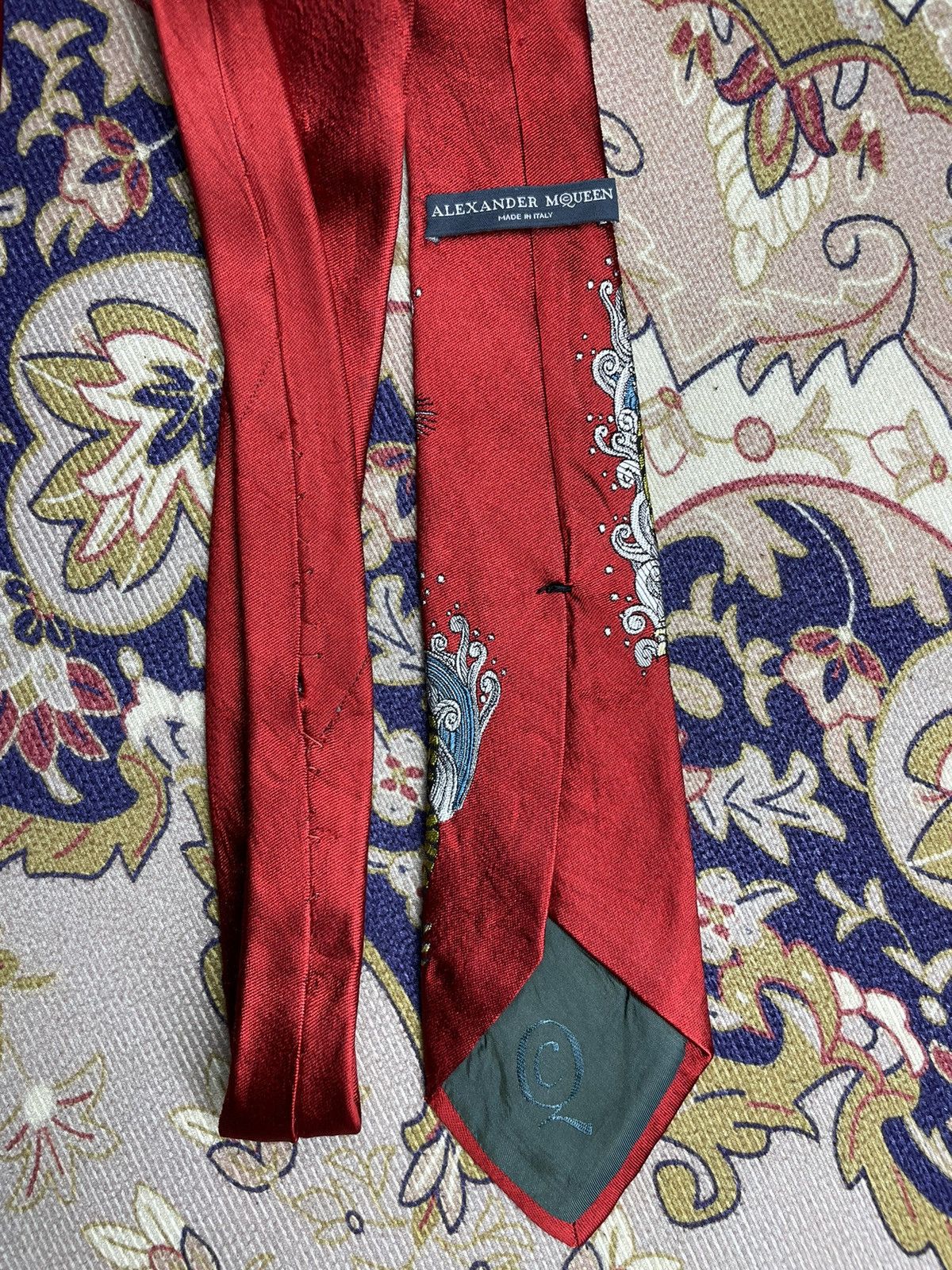 Alexander McQueen ALEXANDER MQUEEN Tiger Design Necktie Size ONE SIZE - 8 Thumbnail