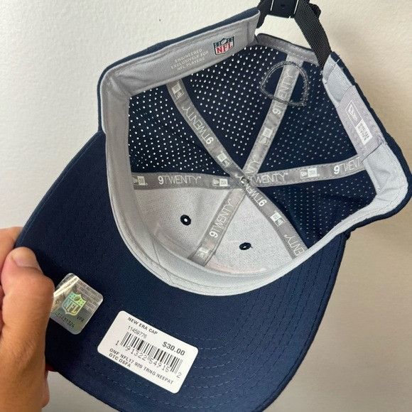 NFL NWT NEW ERA 9TWENTY NEW ENGLAND PATRIOTS NFL LASER CUT TRAIN Size ONE SIZE - 5 Thumbnail