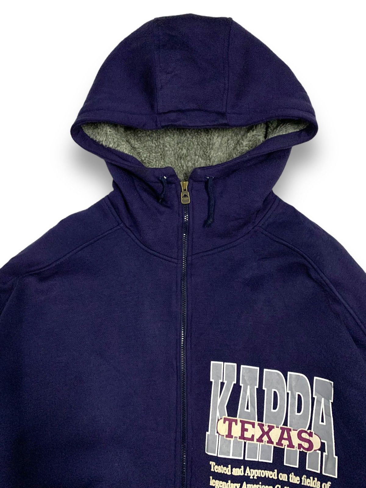 Kappa Vintage 90s Kappa Full Zip Oversized Printed Hoodies Size US L / EU 52-54 / 3 - 5 Thumbnail