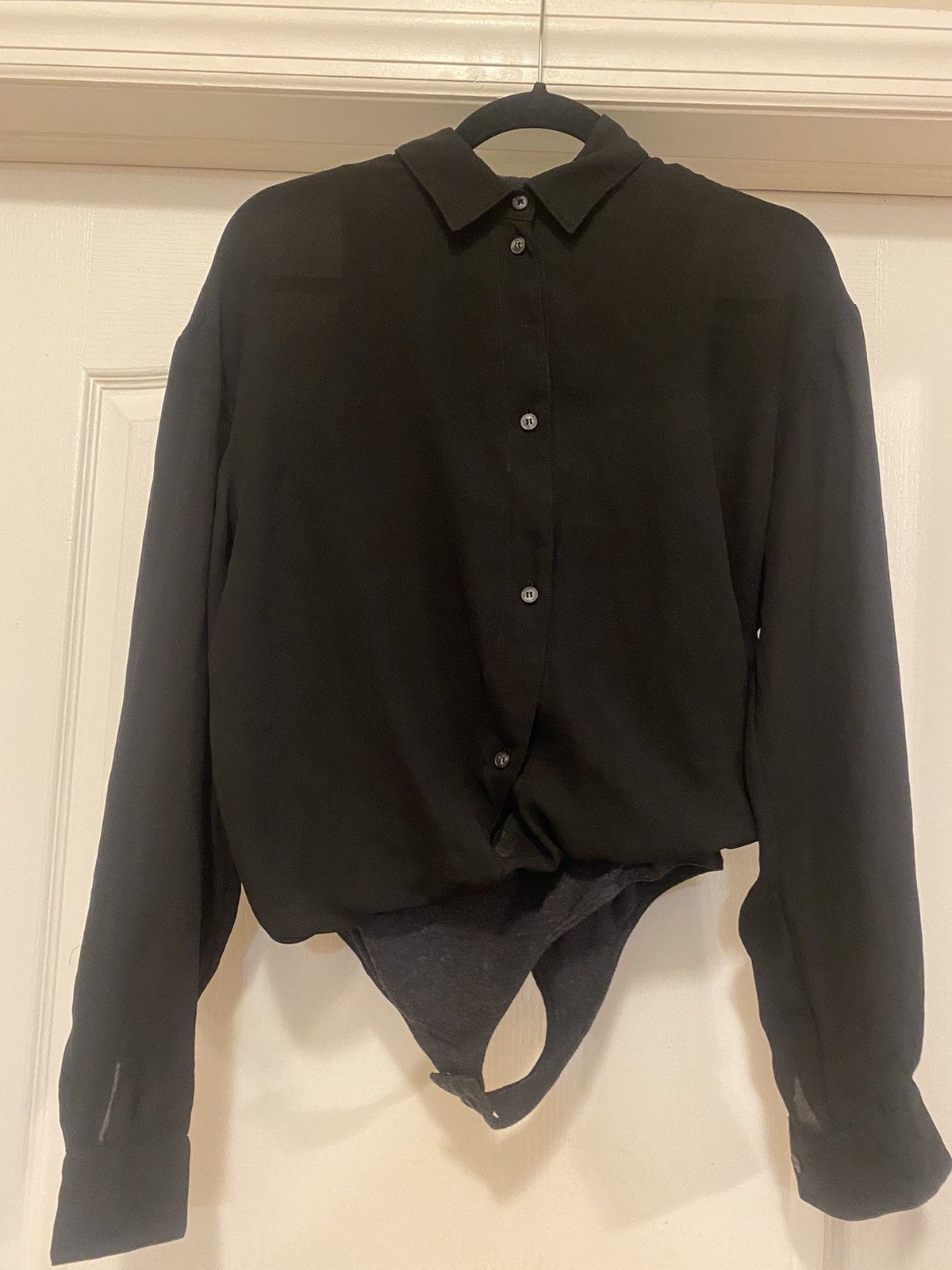 Maison Margiela Maison Margiela 2011 Long Sleeve Button Up Bodysuit Size M / US 6-8 / IT 42-44 - 2 Thumbnail