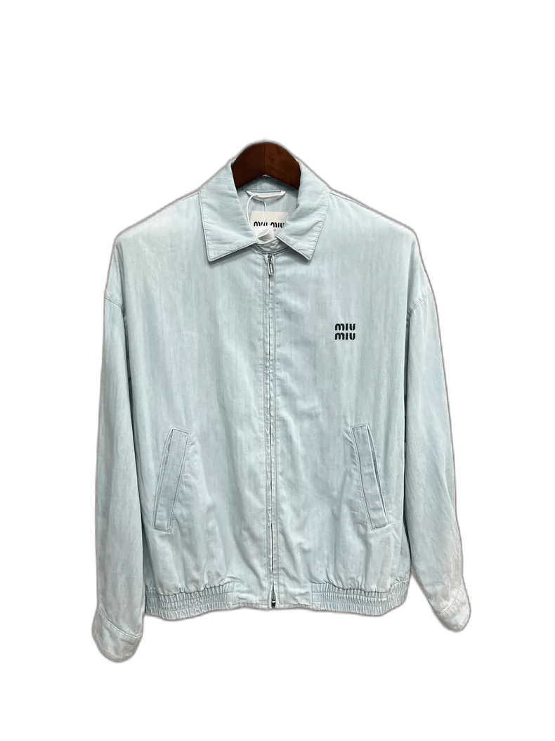 Miu Miu Miumiu Water-Washed Denim Jacket Size 36-yf Size US S / EU 44-46 / 1 - 1 Thumbnail