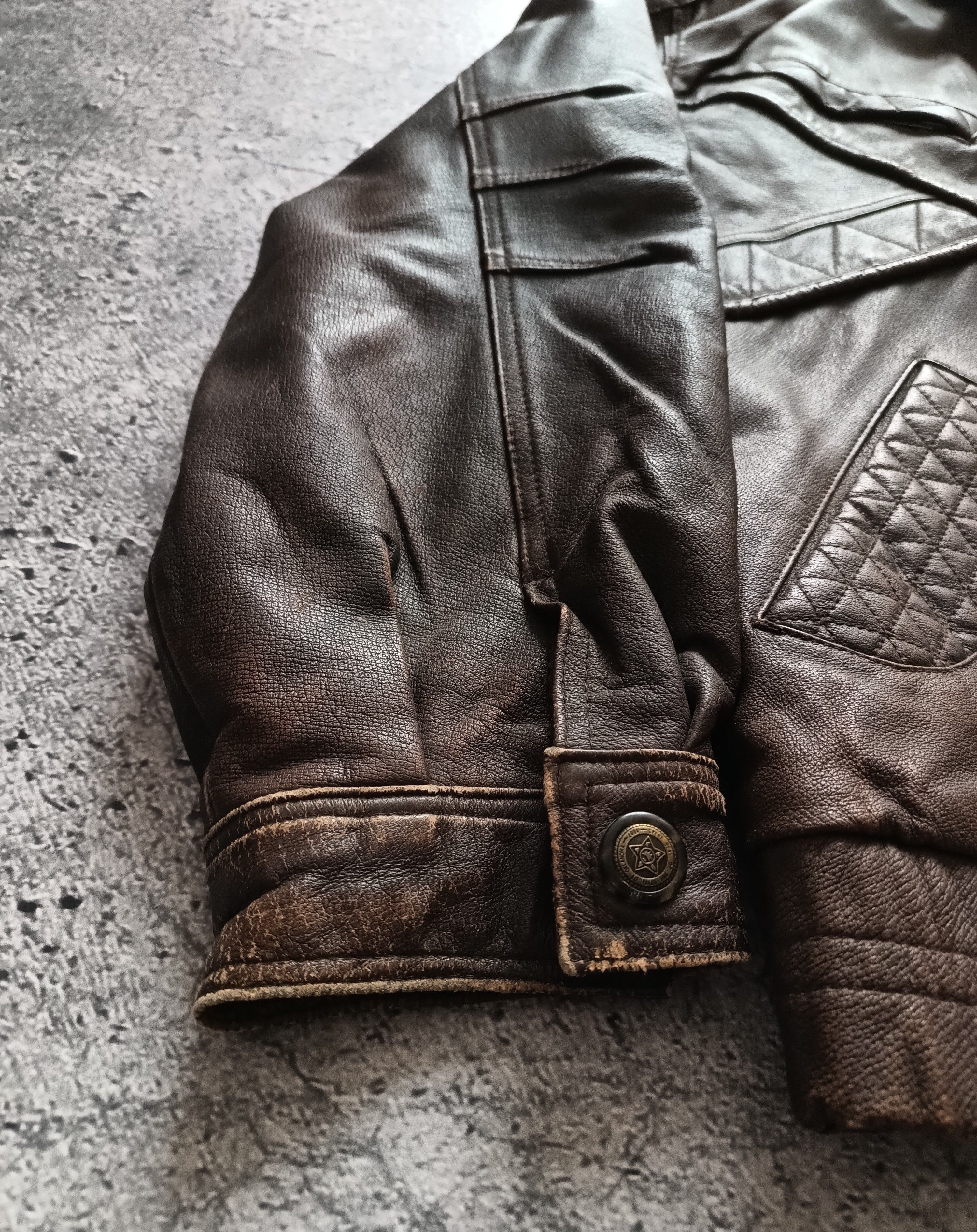 Vintage Vintage 90s Leather Jacket Premium Leather Acne Avirex Style Size US L / EU 52-54 / 3 - 4 Thumbnail
