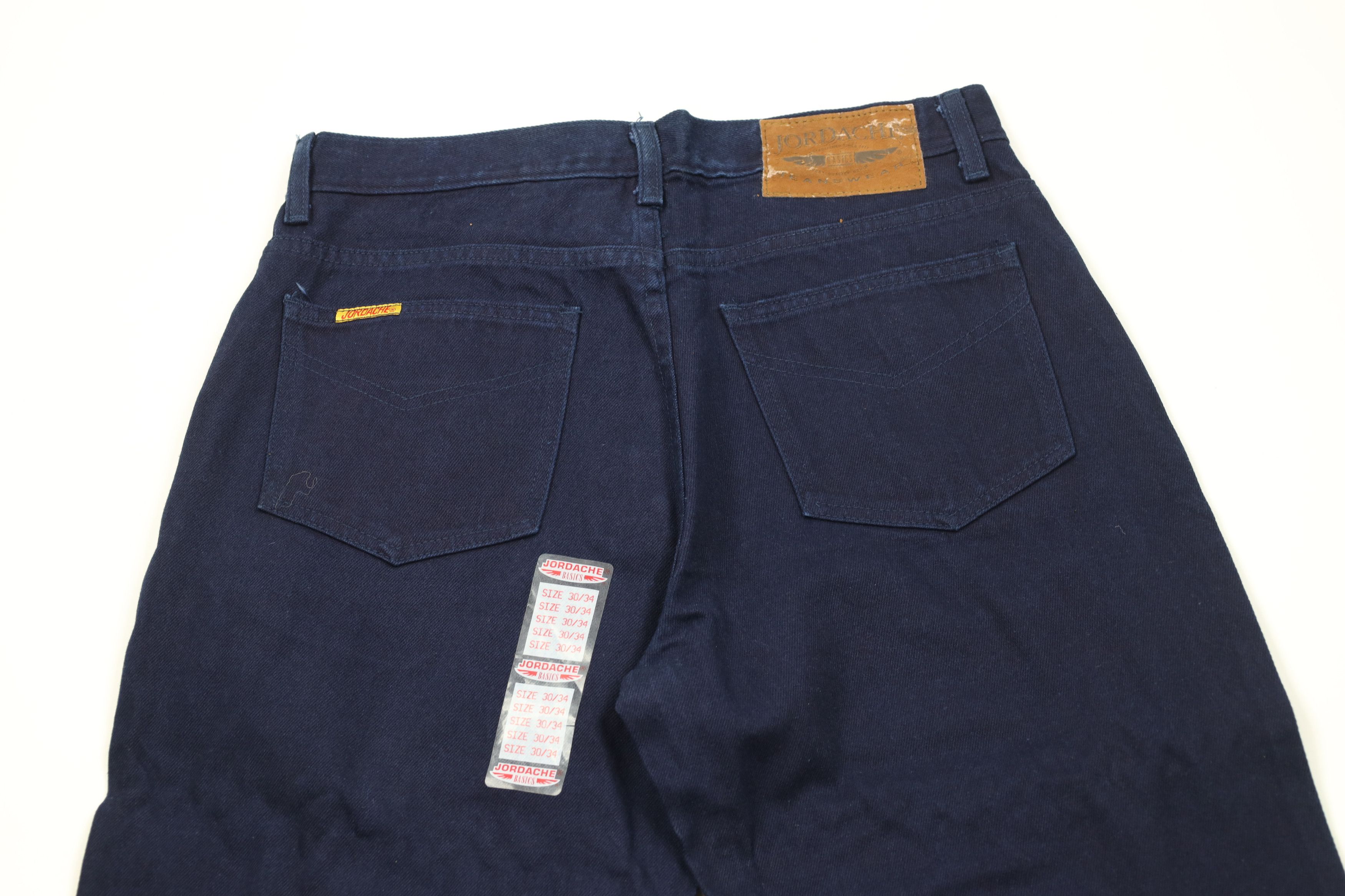 Vintage Deadstock Vintage 90s Streetwear Leg Denim Jeans Blue Size US 30 / EU 46 - 9 Thumbnail