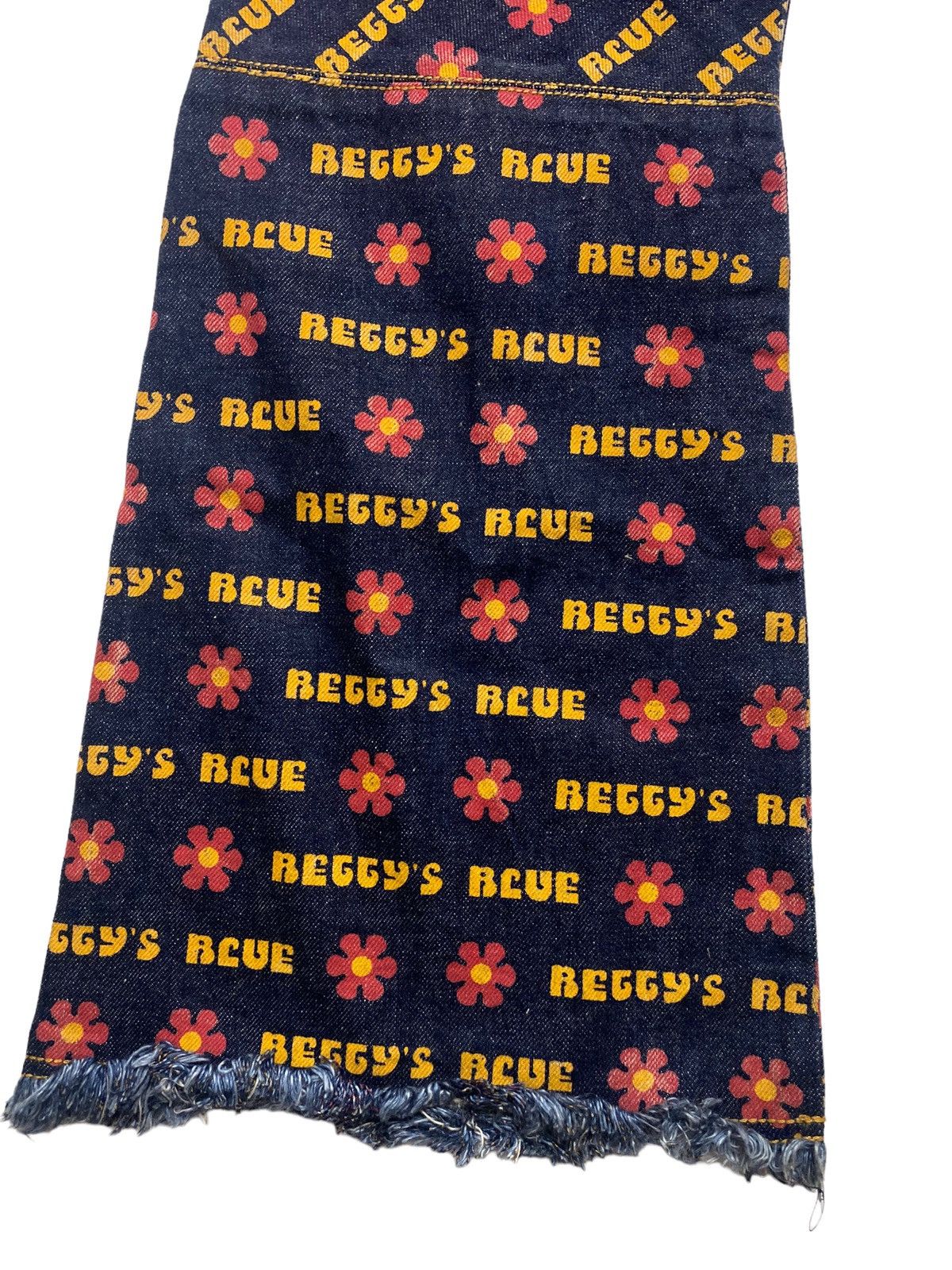 Angel Blue 2000s Shinji Abe - Super Flared Bettys Blue Flower Denim Size US 29 - 9 Thumbnail