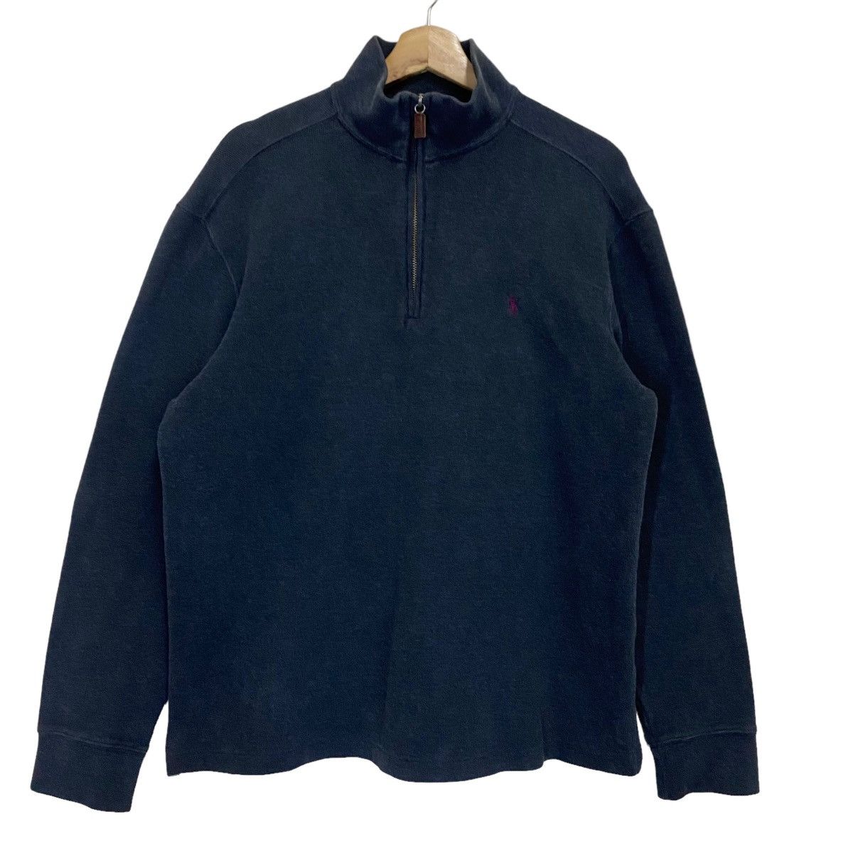 Polo Ralph Lauren × Vintage Vintage 90s Polo Ralph Lauren Small Pony Halfzip Sweatshirt Size US M / EU 48-50 / 2 - 1 Thumbnail