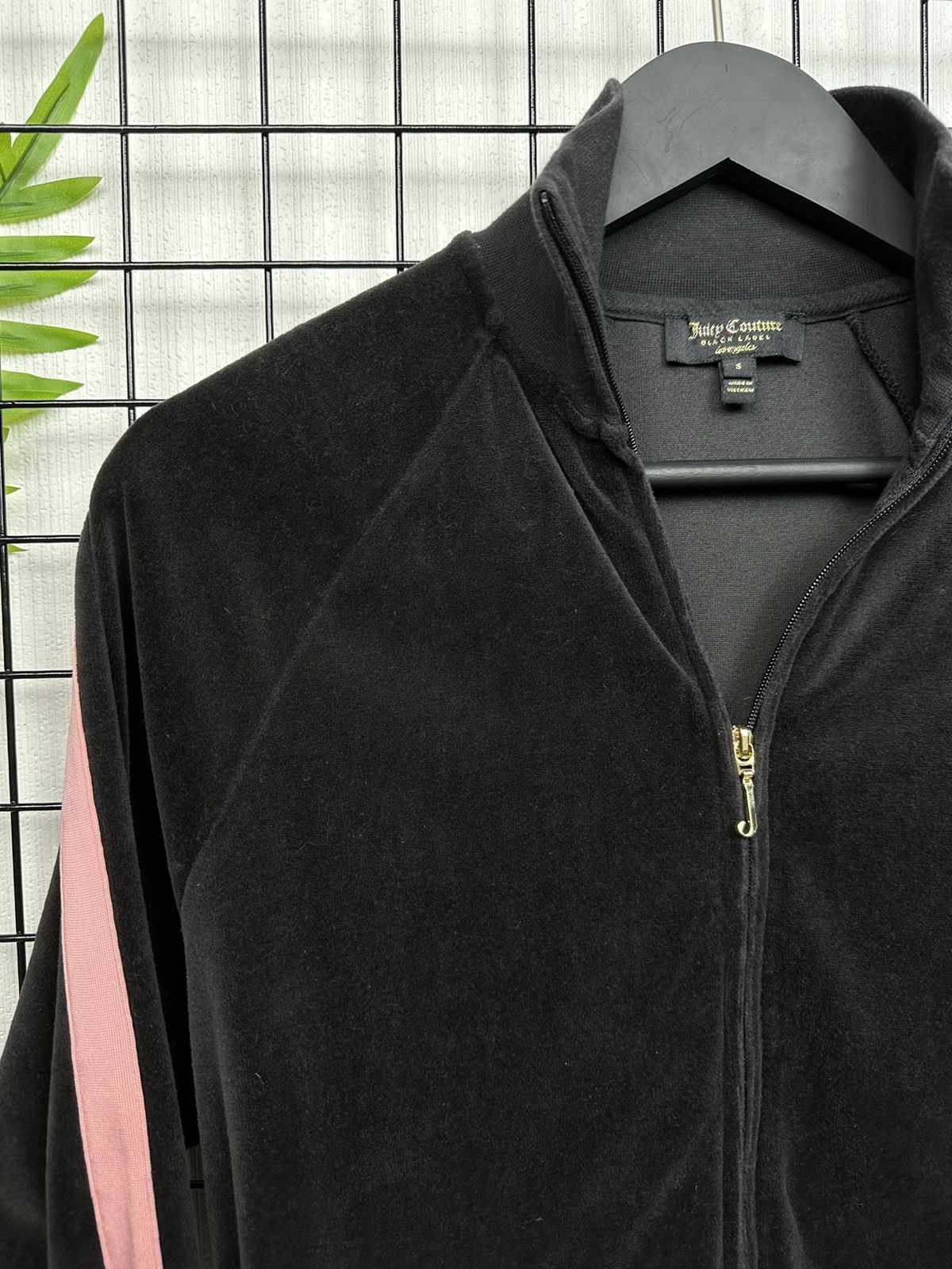 Juicy Couture × Vintage VELOUR JUICY COUTURE Black Label ZIP women S pullover Size S / US 4 / IT 40 - 5 Thumbnail