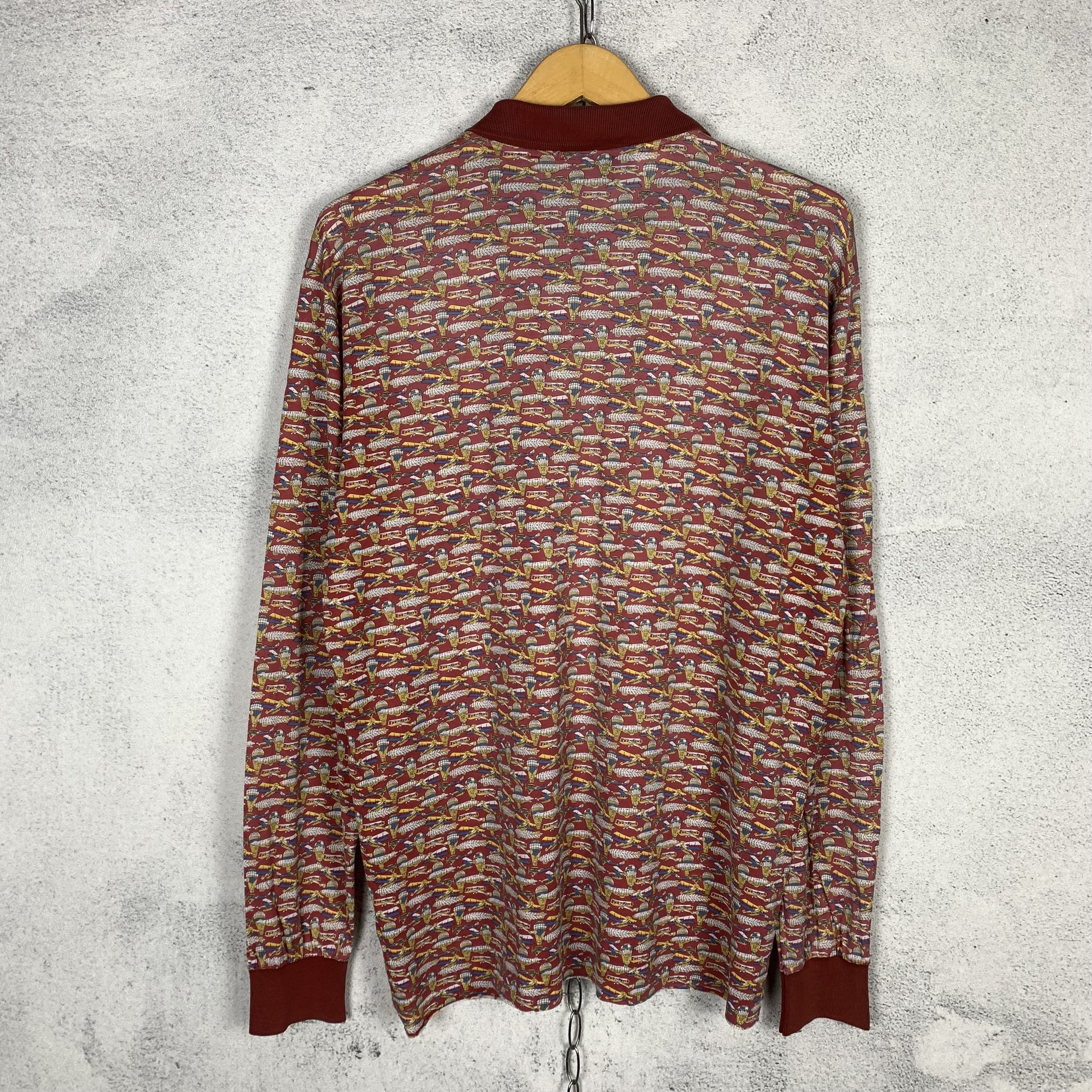 Celine Vintage Celine Monogram Longsleeve Tshirt Size US M / EU 48-50 / 2 - 2 Thumbnail