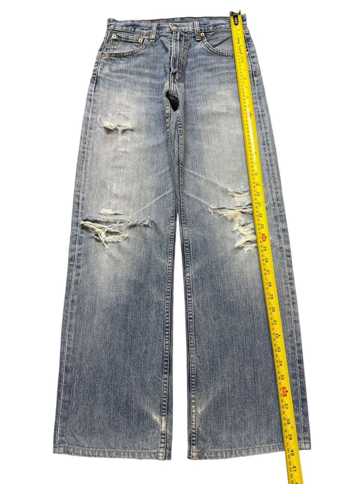 Levi's Vintage 90s Levis 503 Faded Wash Distressed Wide Leg Baggy Size US 28 / EU 44 - 10 Thumbnail