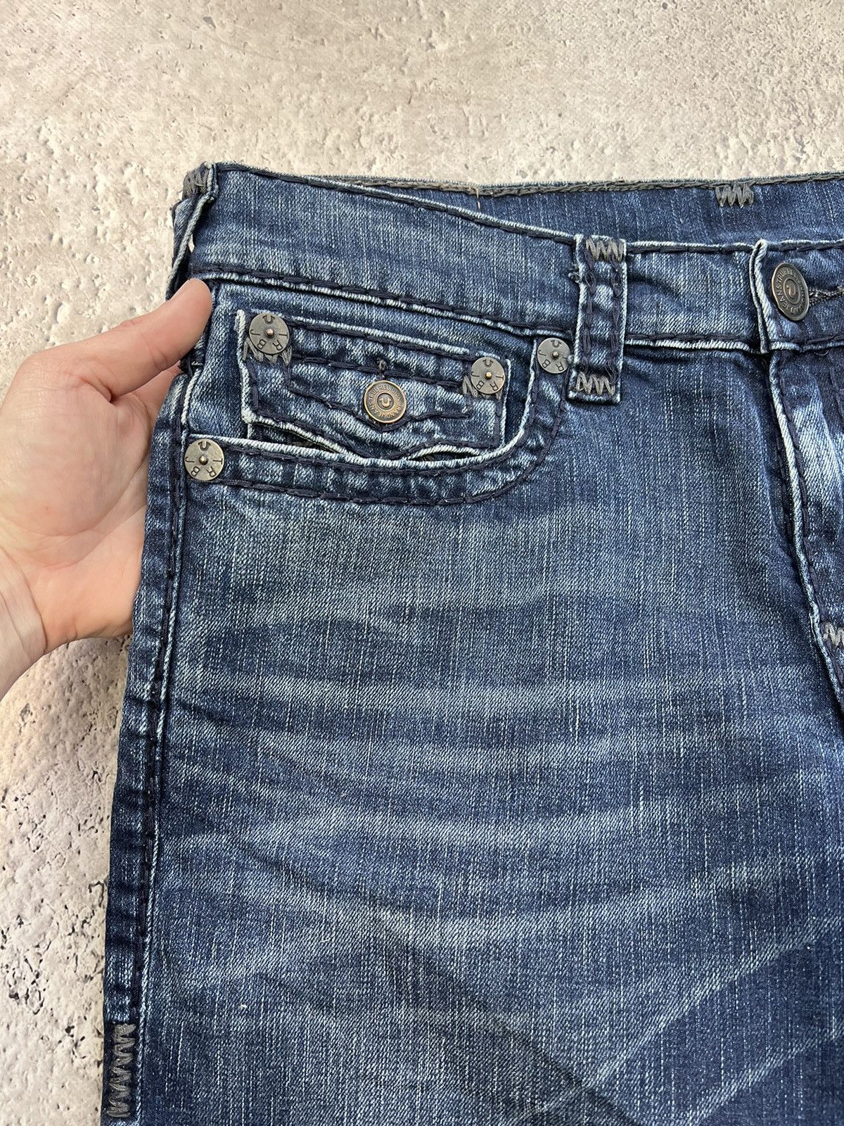 Japanese Brand × True Religion True Religion y2k Flare Japanese Jeans Distressed Size US 34 / EU 50 - 15 Thumbnail