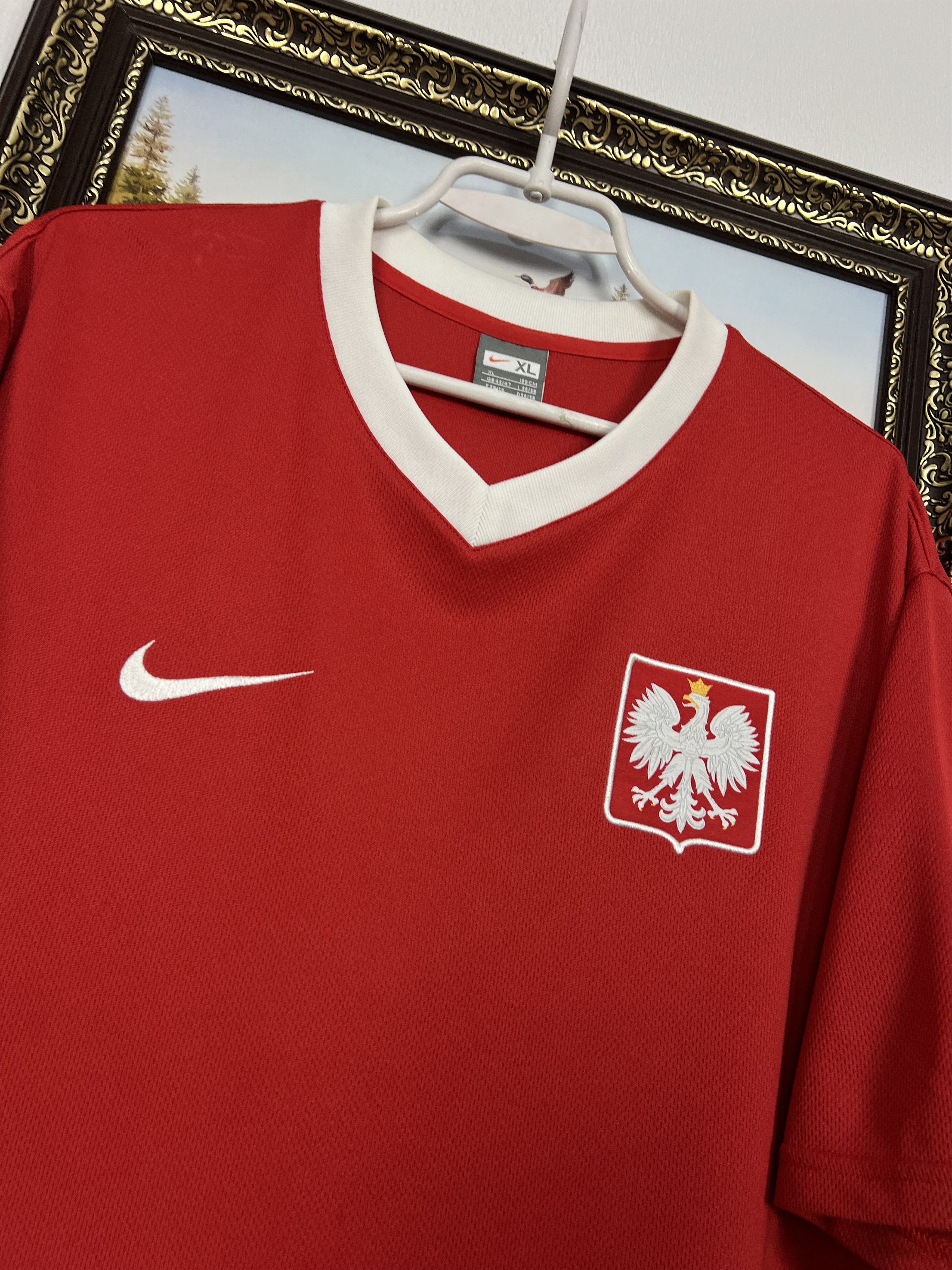 Nike Poland Away football shirt Soccer Jersey National Trikot Size US XL / EU 56 / 4 - 3 Thumbnail
