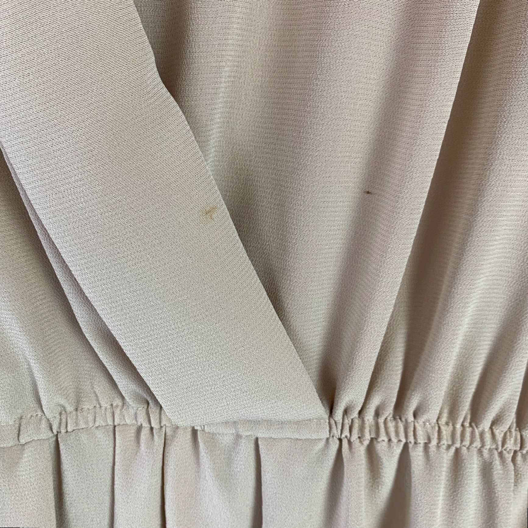 Vintage VINTAGE Adolph Schuman For Lilli Ann Tan Secretary Cocktail Dress 40" Chest 18 46" Blouson Shoulder Pads Womens Size 4XL / US 24-26 - 5 Thumbnail