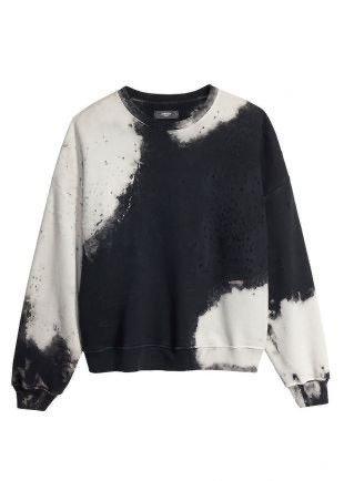 Amiri Shotgun Bleached Oversize Crew Black Size US S / EU 44-46 / 1 - 1 Thumbnail