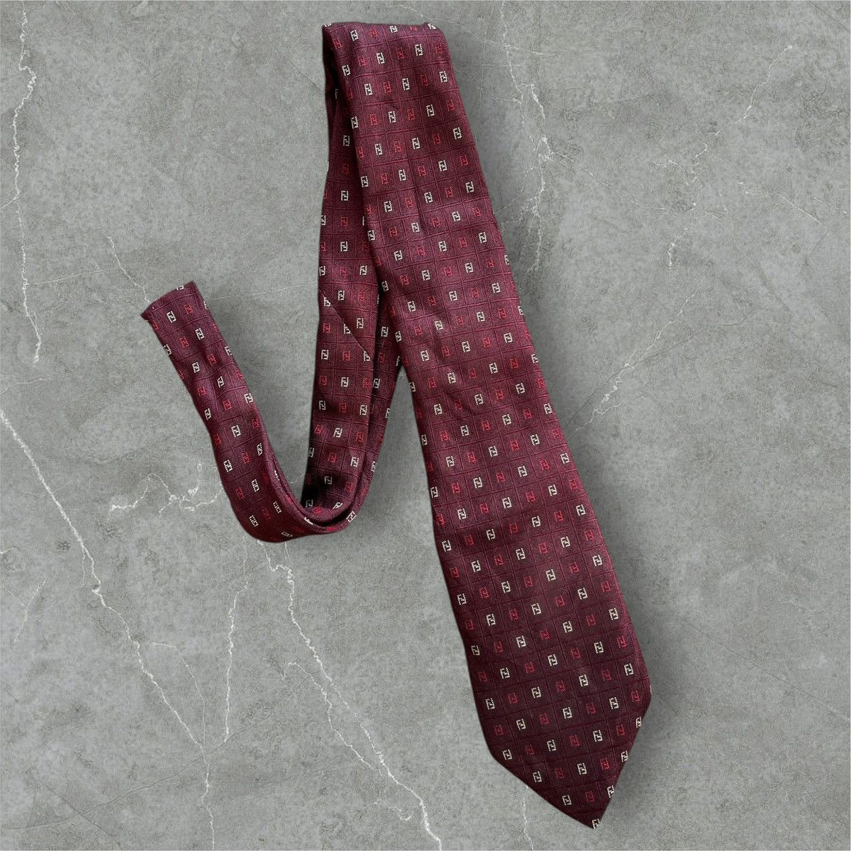 Fendi Lot of 3 LUXURY DESIGNERS Silk Neckties III Size ONE SIZE - 2 Thumbnail