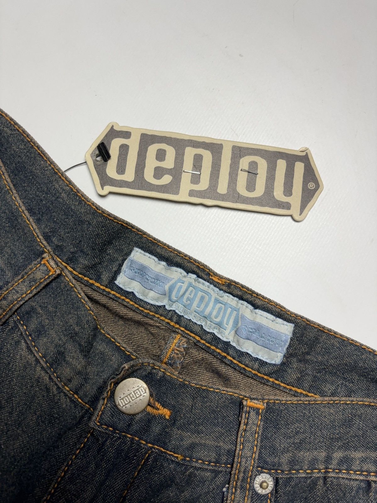Vintage Vintage washed flared wide jeans denim pants 90s style Size 28" / US 6 / IT 42 - 6 Thumbnail
