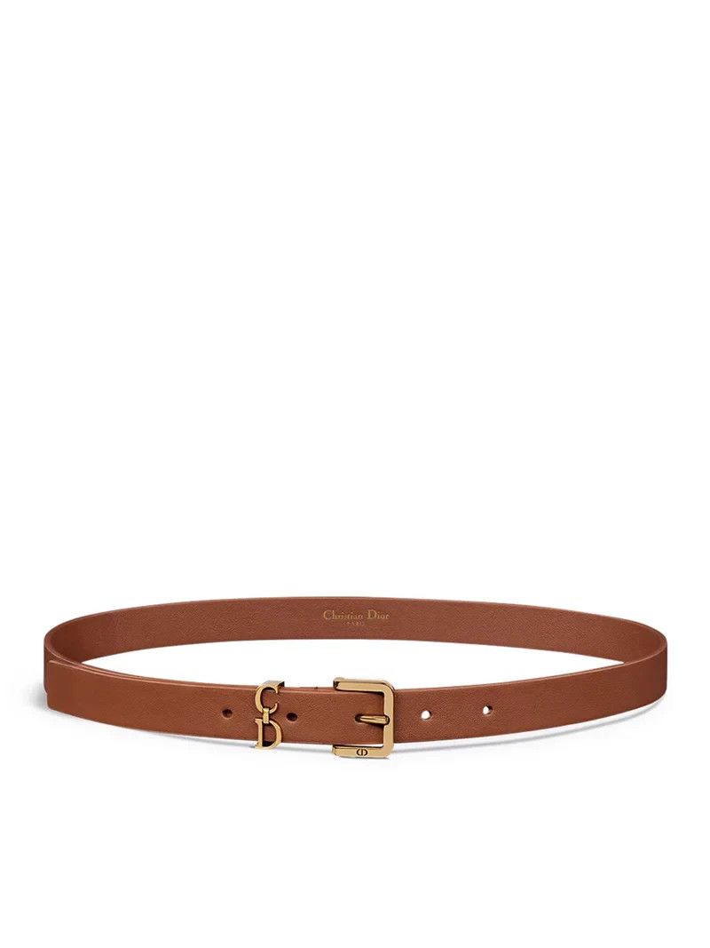 Dior DIOR $600 Golden Saddle Loop Leather Belt New & Authentic Size ONE SIZE - 1 Thumbnail