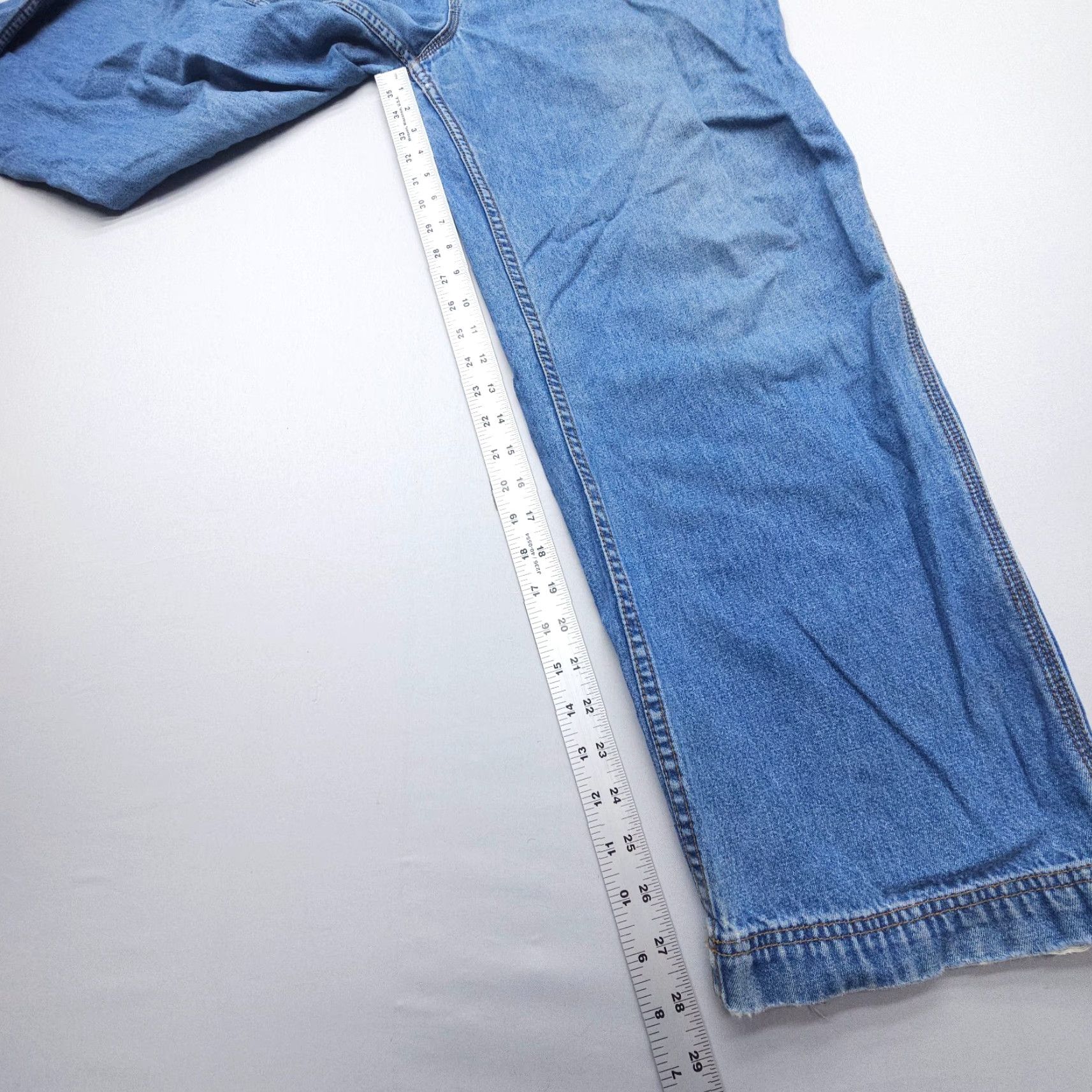 Vintage VINTAGE Unionbay Denim Carpenter Overalls Mens Large Blue 90s Y2K Workwear Bib Jeans 5-Pocket Design, Regular, 36x28, USA, 90s Theme, Mens Size US 33 - 5 Thumbnail