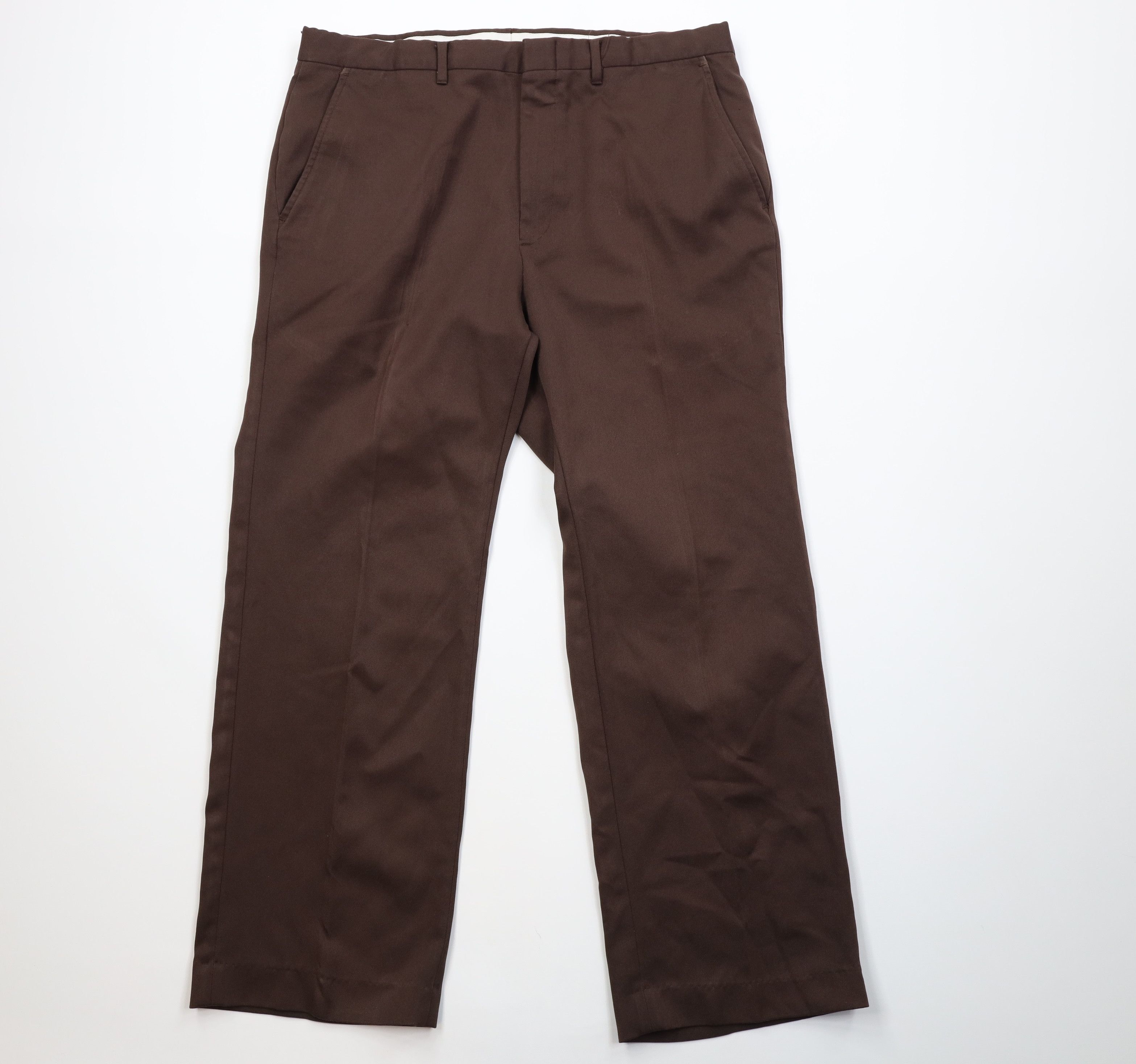 Vintage Vintage 70s Streetwear Wide Leg Bell Bottoms Pants Brown Size US 36 / EU 52 - 1 Thumbnail