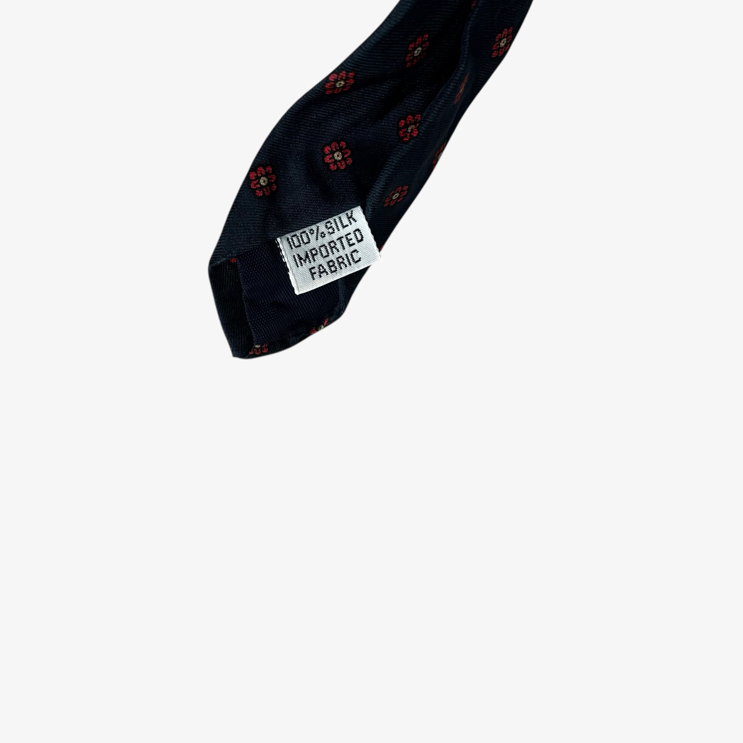 Gant Vintage 90s Gant Abstract Floral Geometric Print Silk Tie Size ONE SIZE - 3 Thumbnail