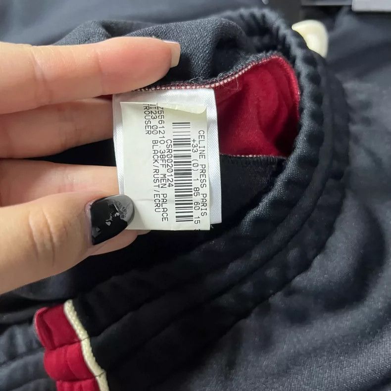 Celine Celine Black Letter Print Casual Pants Size US 34 / EU 50 - 4 Thumbnail