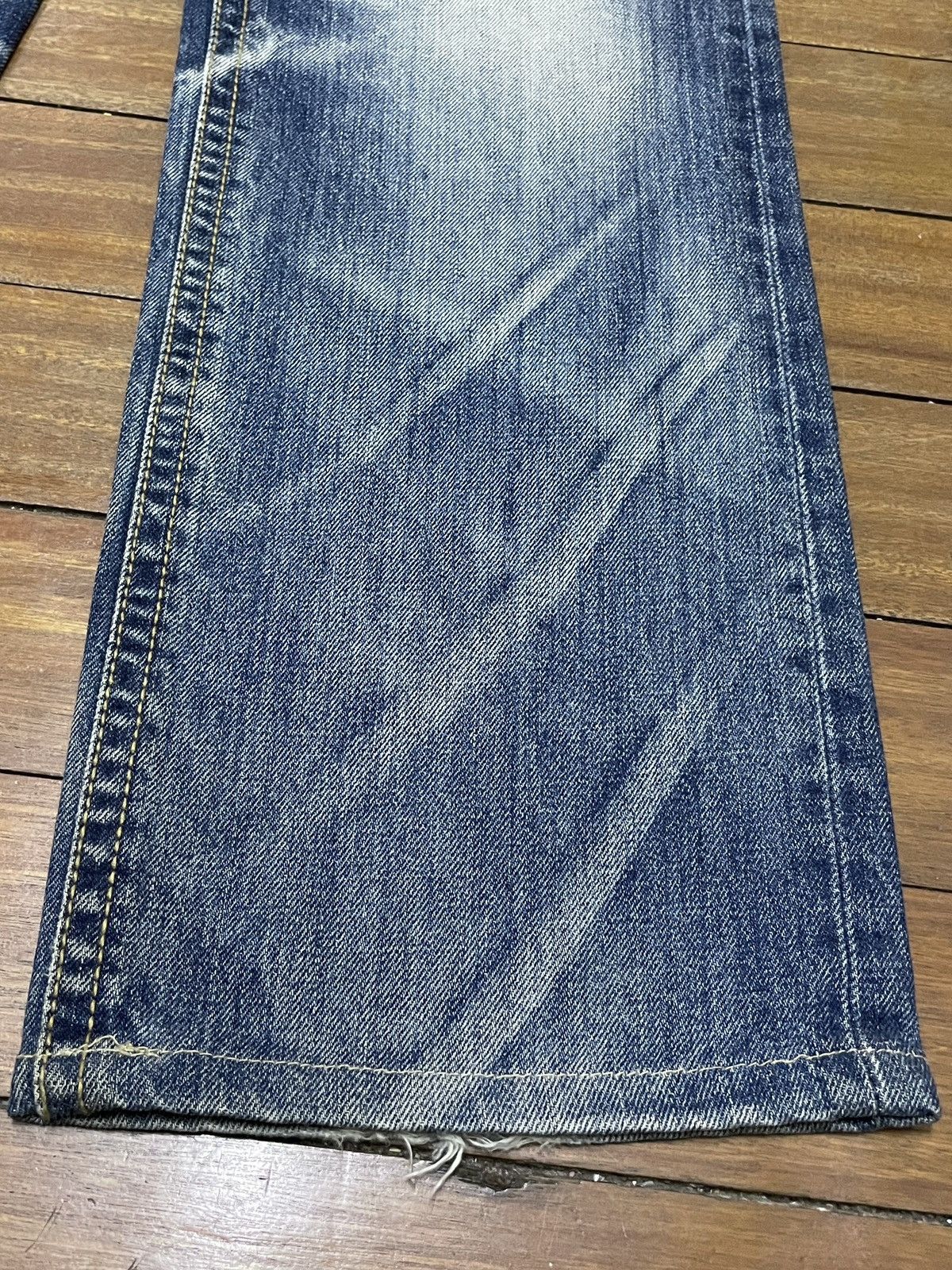 Le Grande Bleu (L.G.B.) Very Rare Vintage Japanese Brand Lolita Jeans 1990s Size US 30 / EU 46 - 6 Thumbnail