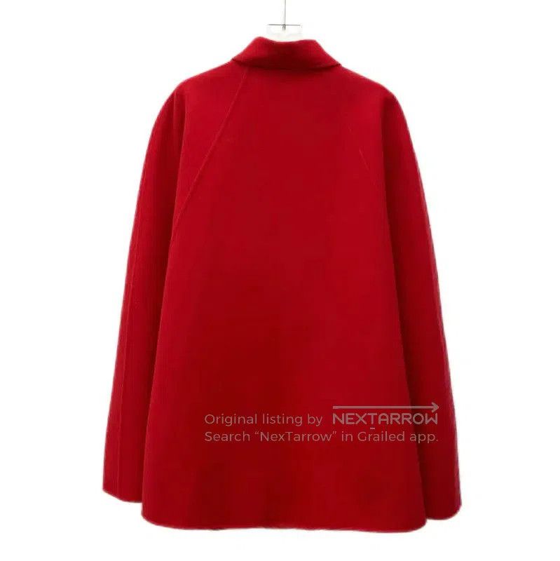 Versace Versace Red Wool Women's Coat . Size L / US 10 / IT 46 - 2 Thumbnail