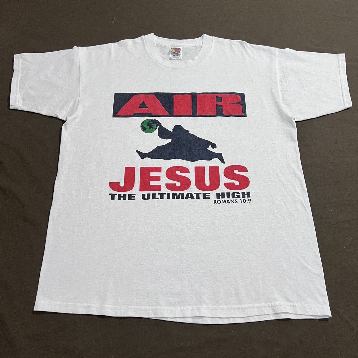 Vintage Vintage 90s Air Jesus God Bible Holy Parody Tee XL Size US XL / EU 56 / 4 - 2 Thumbnail