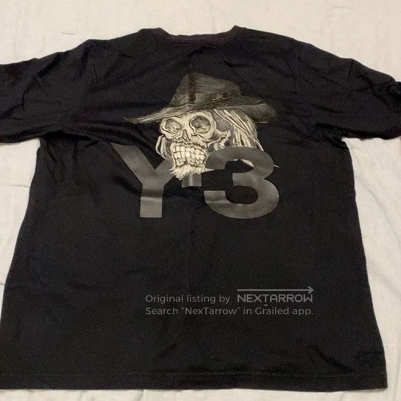 Y-3 Y-3 Men's Skull Print Short Sleeve T-shirt. Size US S / EU 44-46 / 1 - 1 Thumbnail