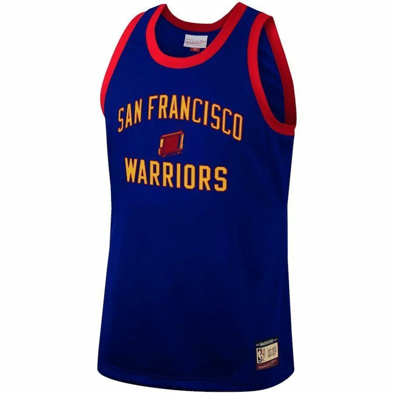 Mitchell & Ness NWT MITCHELL NESS SF Golden State Warriors Jersey Sz 3XLB Size 46 - 1 Thumbnail