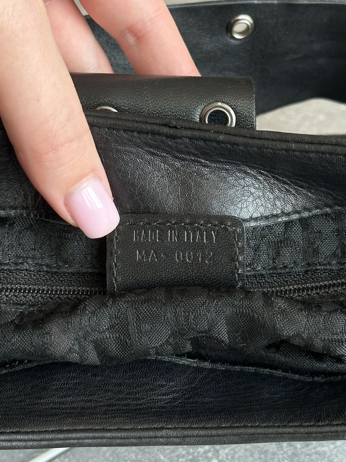 Dior DIOR Street Chic Columbus Evening Black Leather Shoulder Bag Size ONE SIZE - 9 Thumbnail